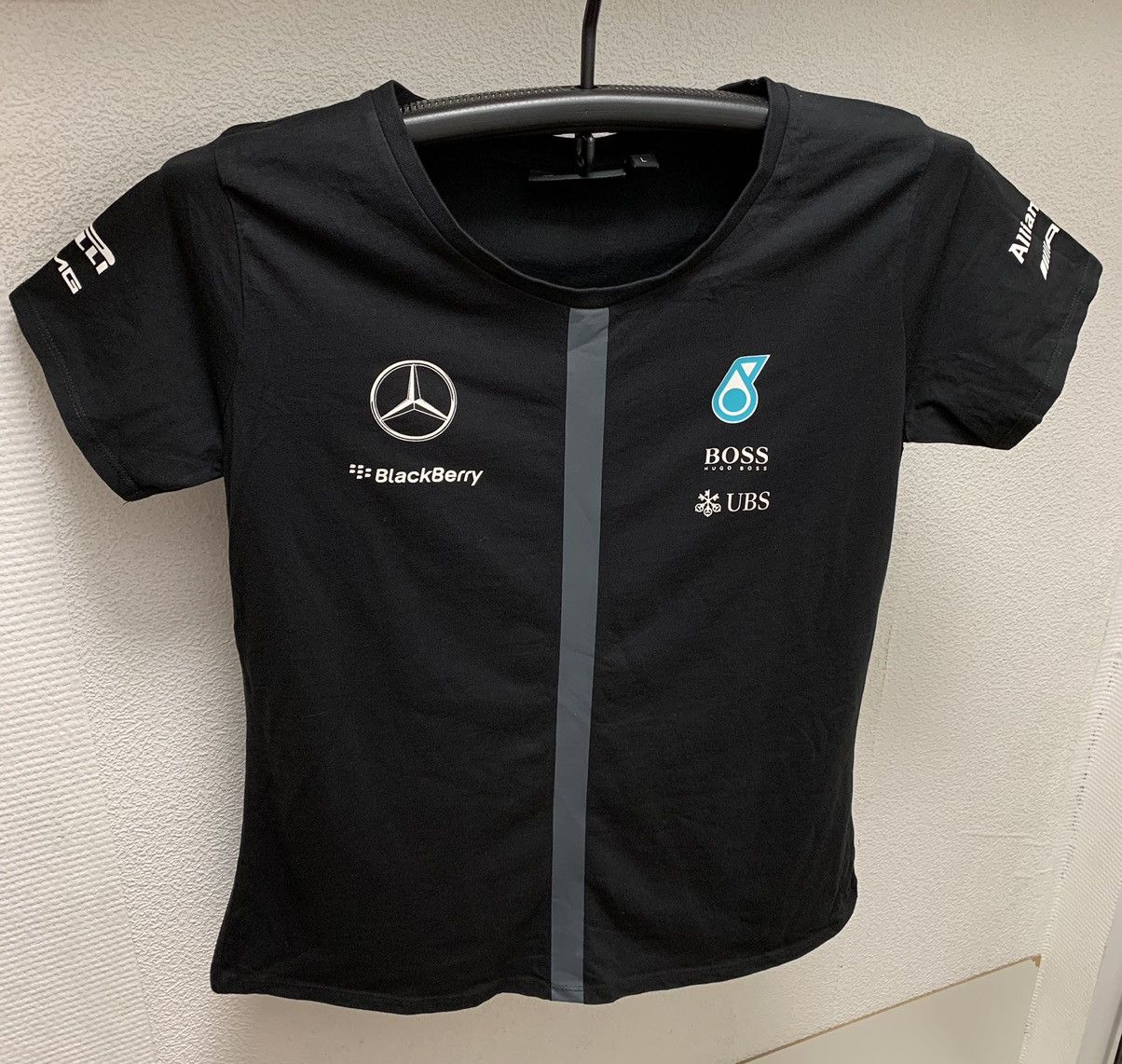 Formula 1 Mercedes Benz black t-shirt Petronas hugoboss blackberry S Size US S / EU 44-46 / 1 - 1 Thumbnail
