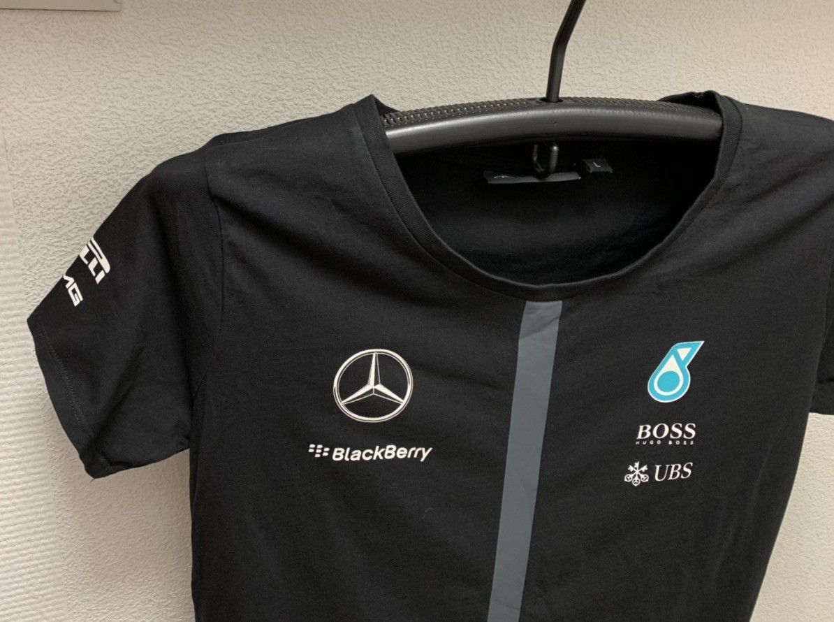 Formula 1 Mercedes Benz black t-shirt Petronas hugoboss blackberry S Size US S / EU 44-46 / 1 - 3 Thumbnail