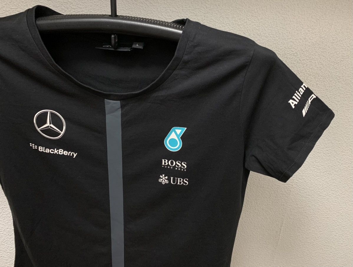 Formula 1 Mercedes Benz black t-shirt Petronas hugoboss blackberry S Size US S / EU 44-46 / 1 - 7 Thumbnail
