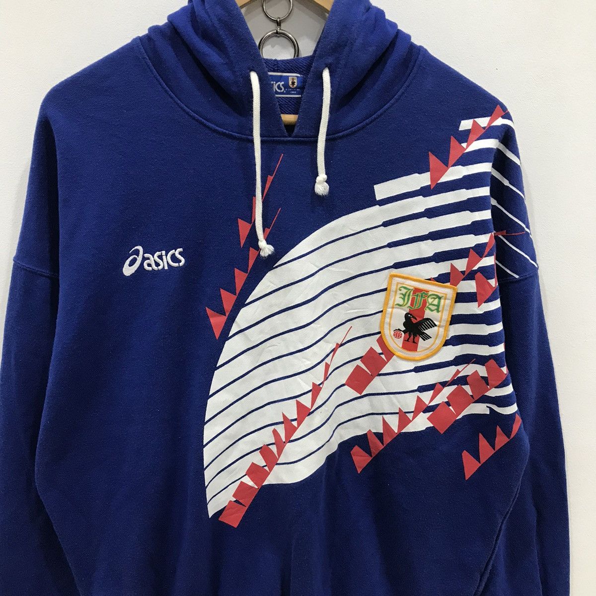 Asics × Japanese Brand Japan Football Association Sweatshirt Hoodies Size US L / EU 52-54 / 3 - 3 Thumbnail
