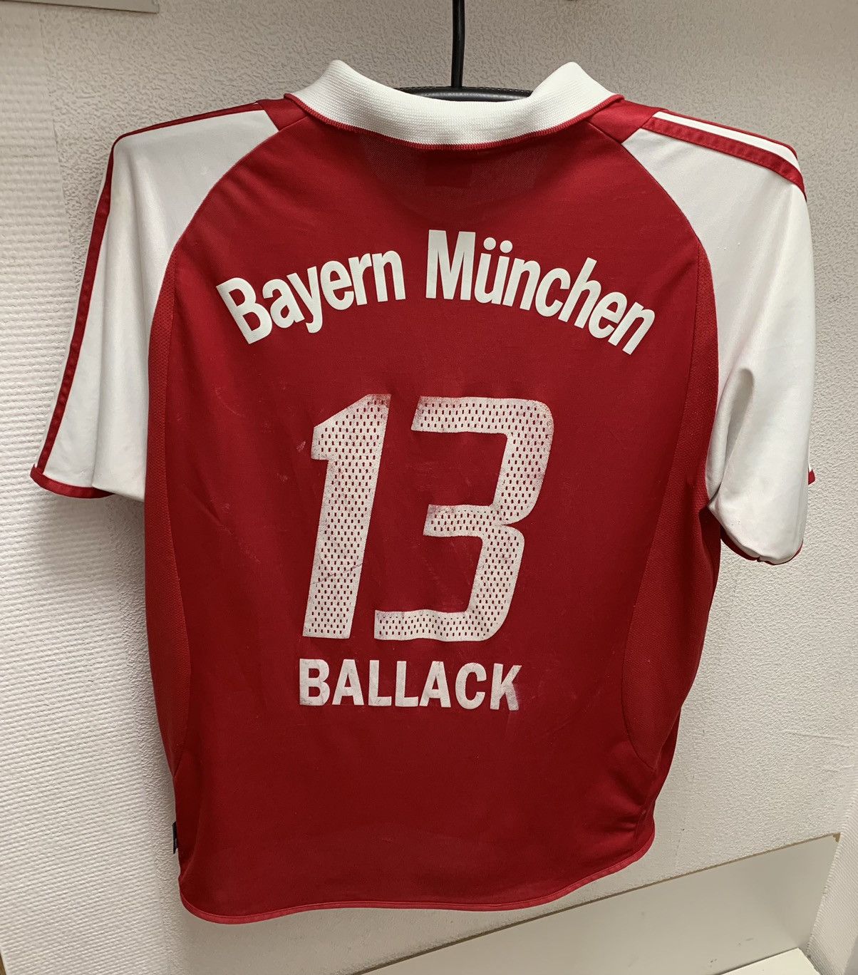 Bayern Munchen Adidas vintage soccer jersey Ballack 13 M sz