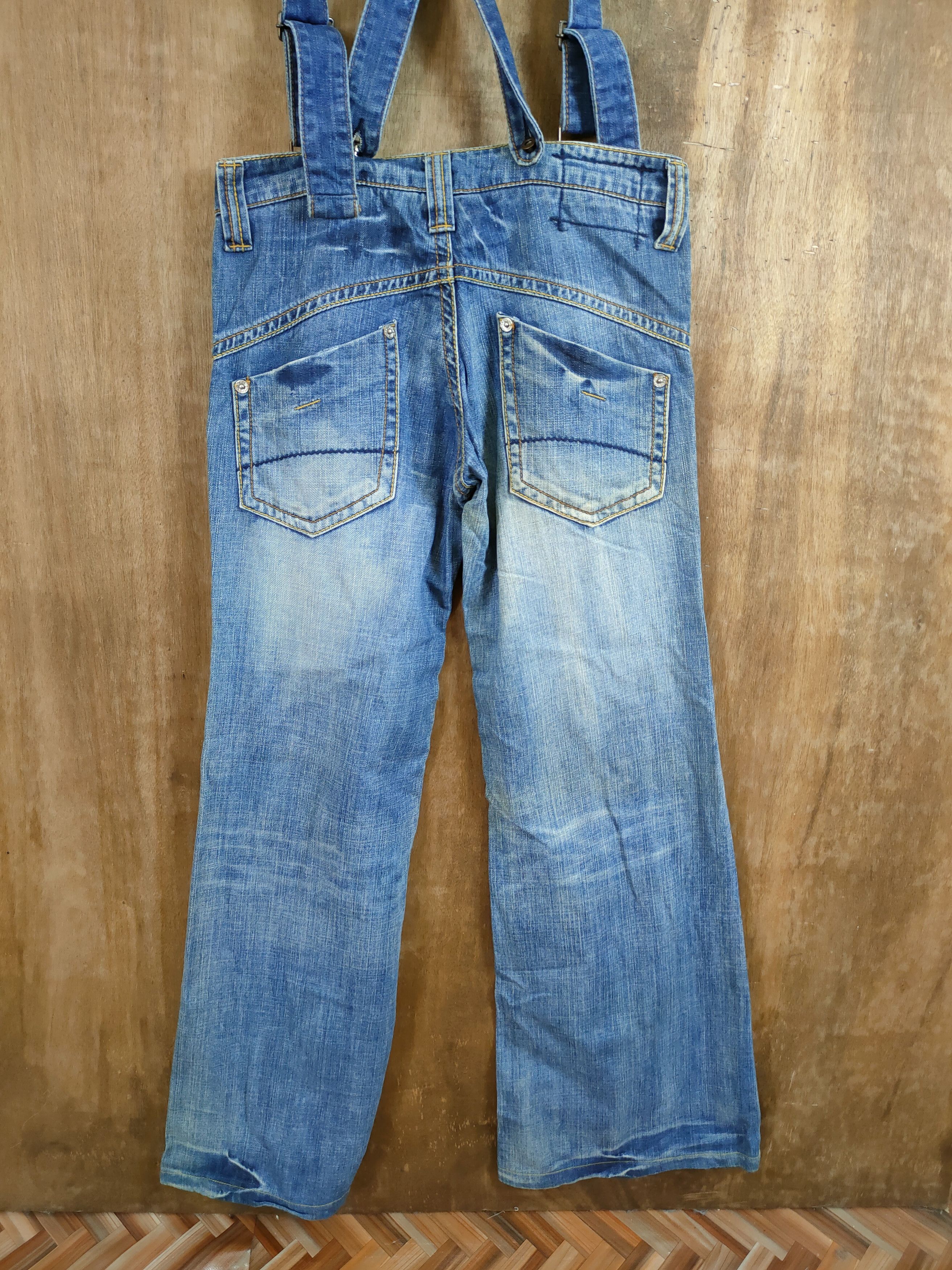 Japanese Brand Japan denim vintage overall streetwear pants #1082DLL Size 29" - 8 Thumbnail