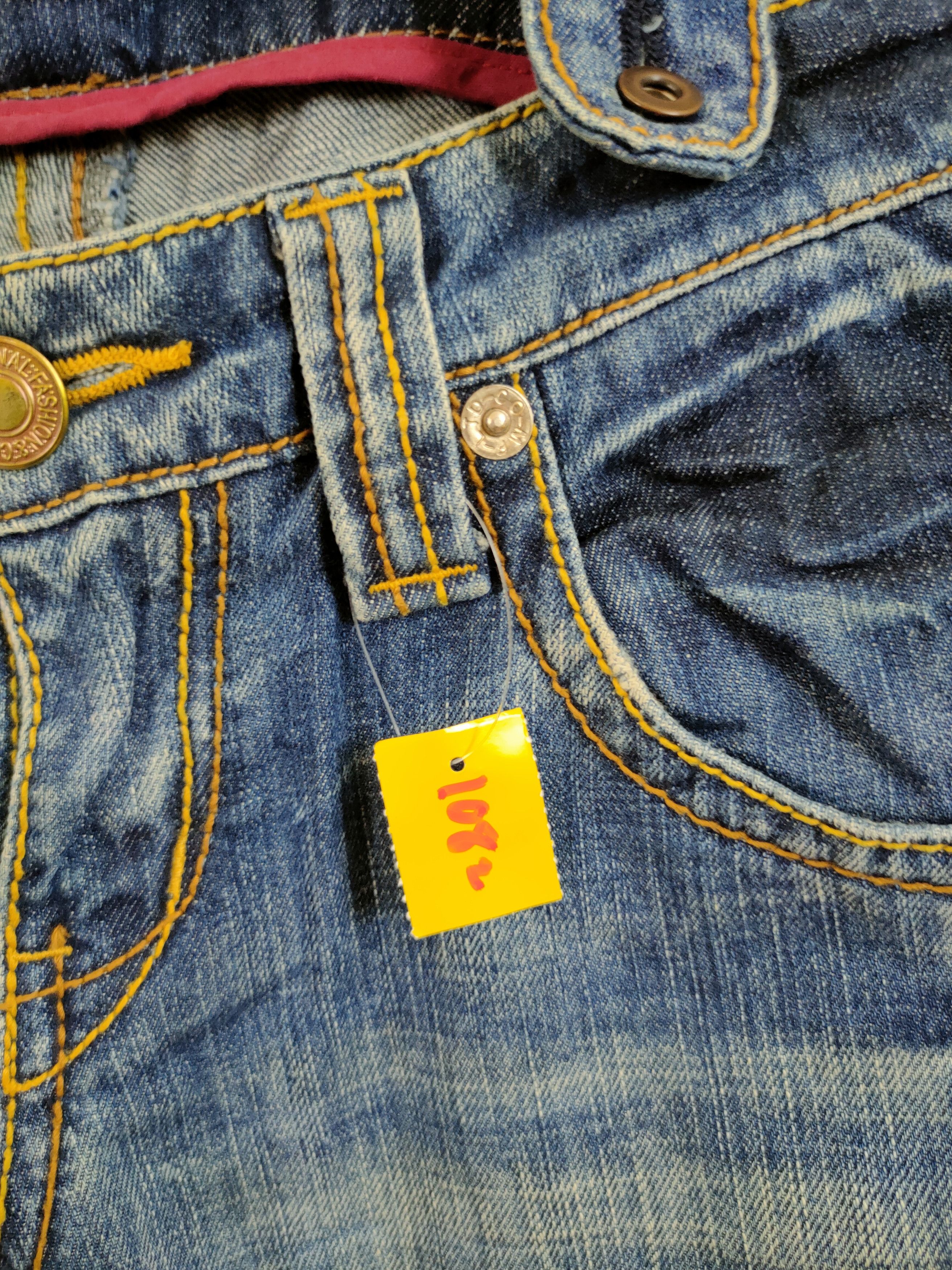 Japanese Brand Japan denim vintage overall streetwear pants #1082DLL Size 29" - 6 Thumbnail