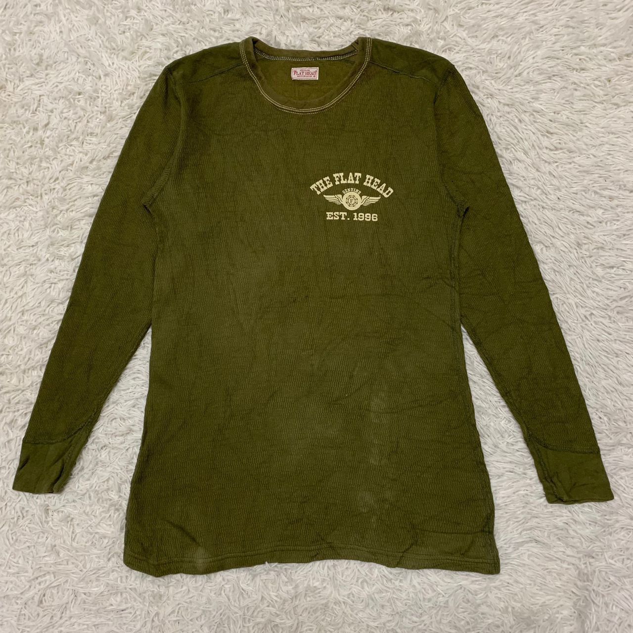 The Flat Head Vtg The Flat Head Long Sleeve Made in Japan Size US S / EU 44-46 / 1 - 2 Thumbnail