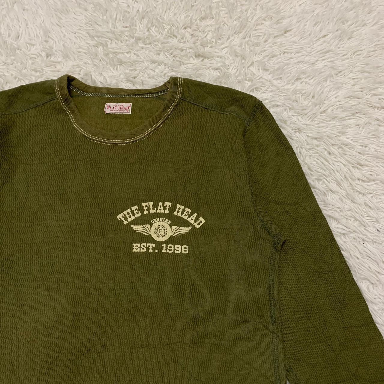 The Flat Head Vtg The Flat Head Long Sleeve Made in Japan Size US S / EU 44-46 / 1 - 3 Thumbnail