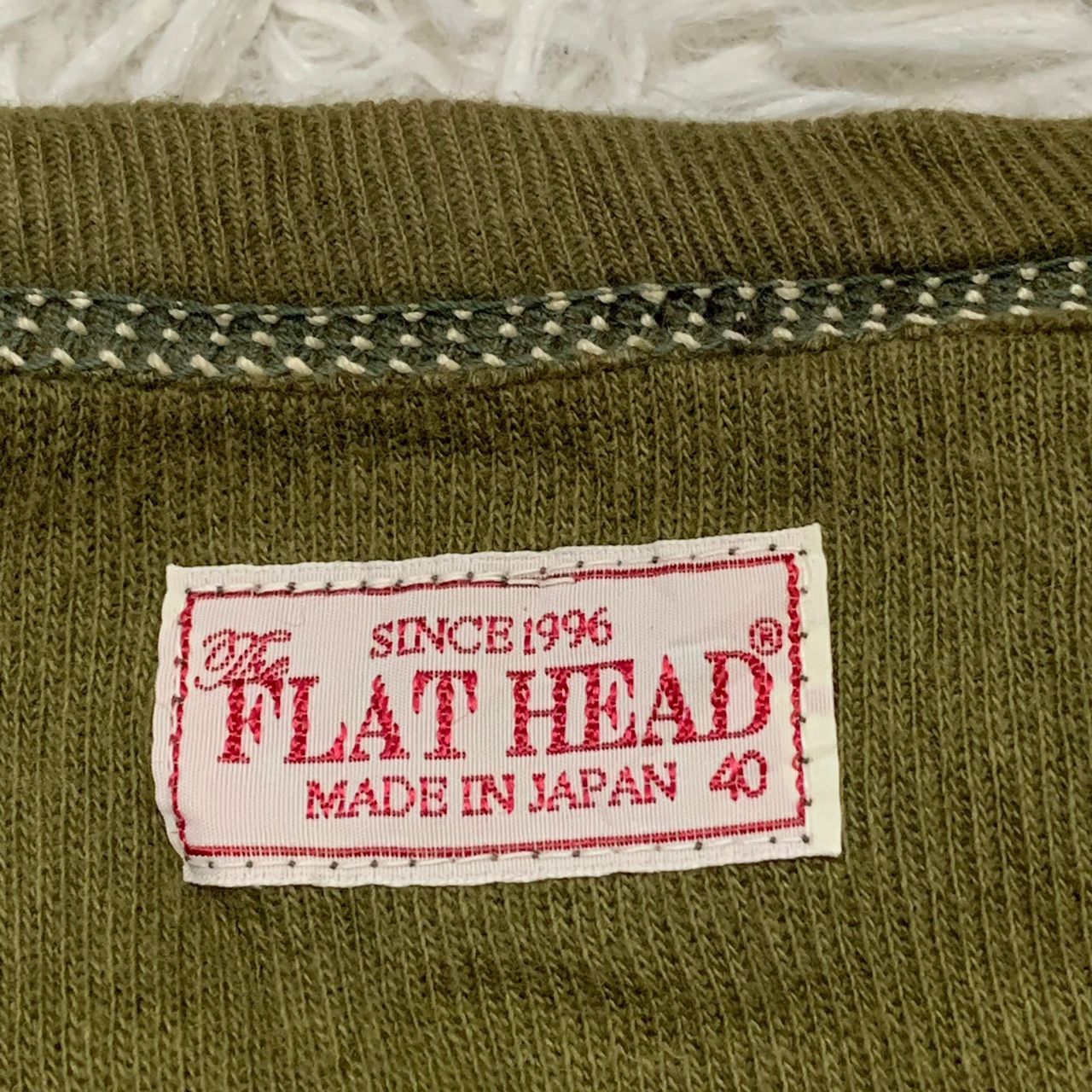 The Flat Head Vtg The Flat Head Long Sleeve Made in Japan Size US S / EU 44-46 / 1 - 8 Thumbnail