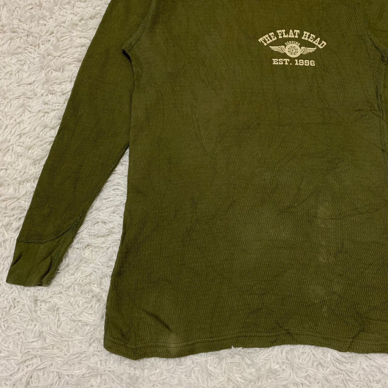 The Flat Head Vtg The Flat Head Long Sleeve Made in Japan Size US S / EU 44-46 / 1 - 4 Thumbnail