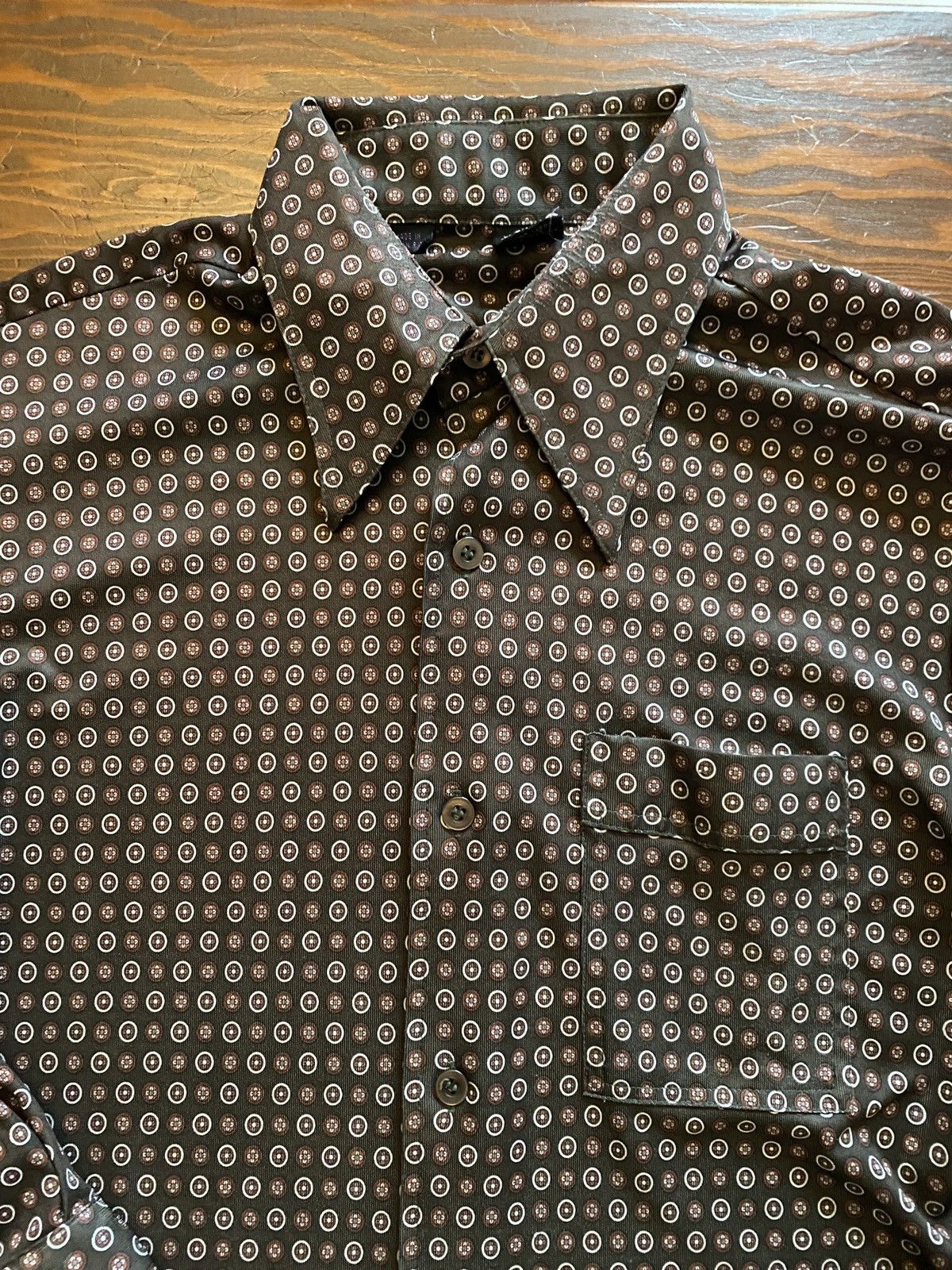 Retrofit Vintage 70’s Joel California Polyester Long Sleeve Button Up Size US L / EU 52-54 / 3 - 3 Thumbnail
