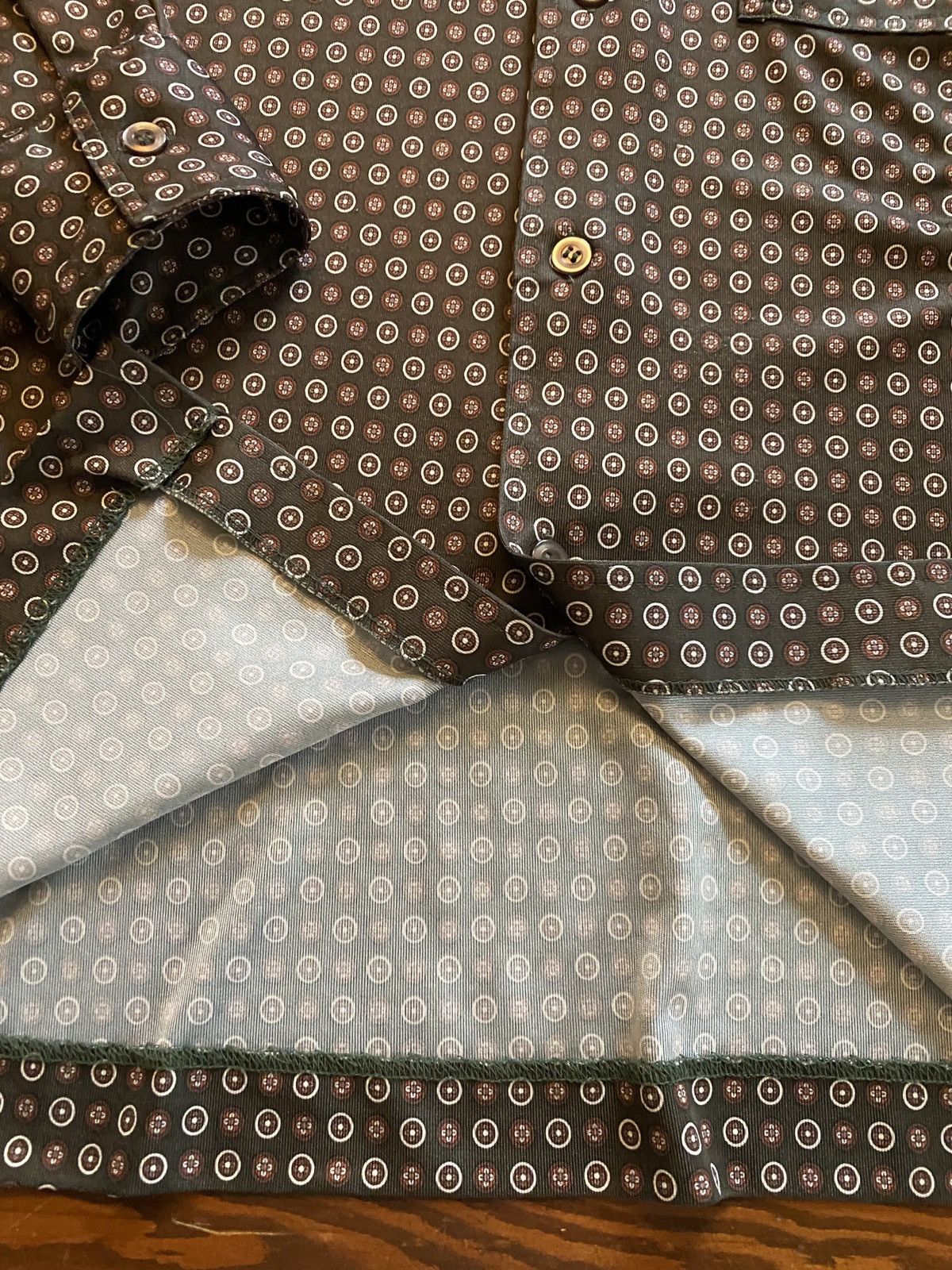 Retrofit Vintage 70’s Joel California Polyester Long Sleeve Button Up Size US L / EU 52-54 / 3 - 7 Thumbnail