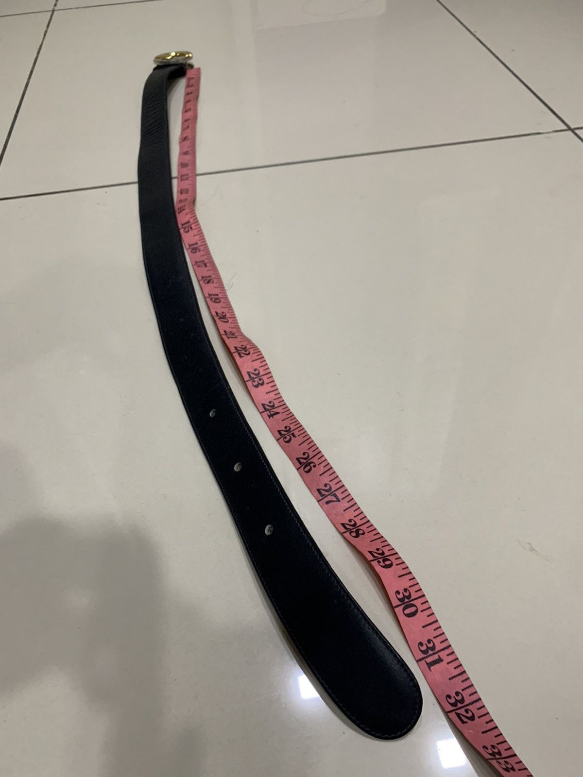 Gucci VINTAGE 1980s GUCCI GG LEATHER BELT 28" Size 28 - 2 Thumbnail