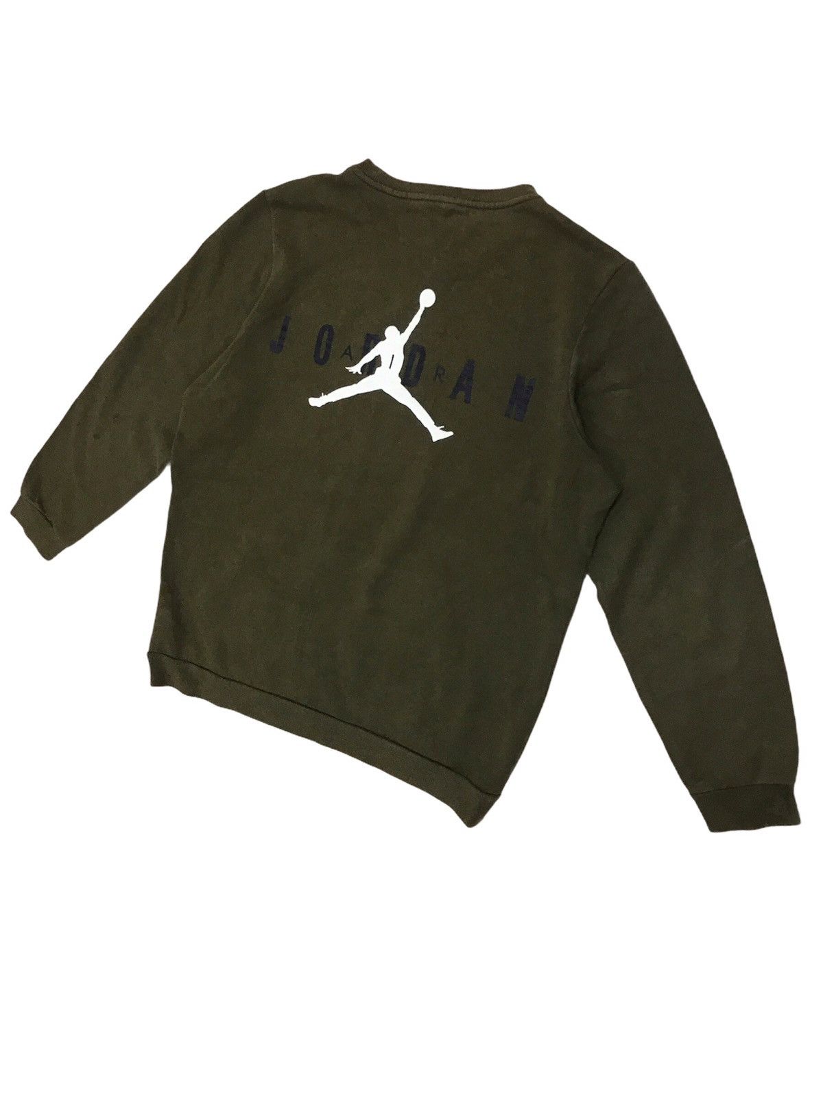 Jordan Brand × NBA Vintage Air Jordan Crewneck Sweatshirt Big Logo Spell Out Size US L / EU 52-54 / 3 - 2 Thumbnail