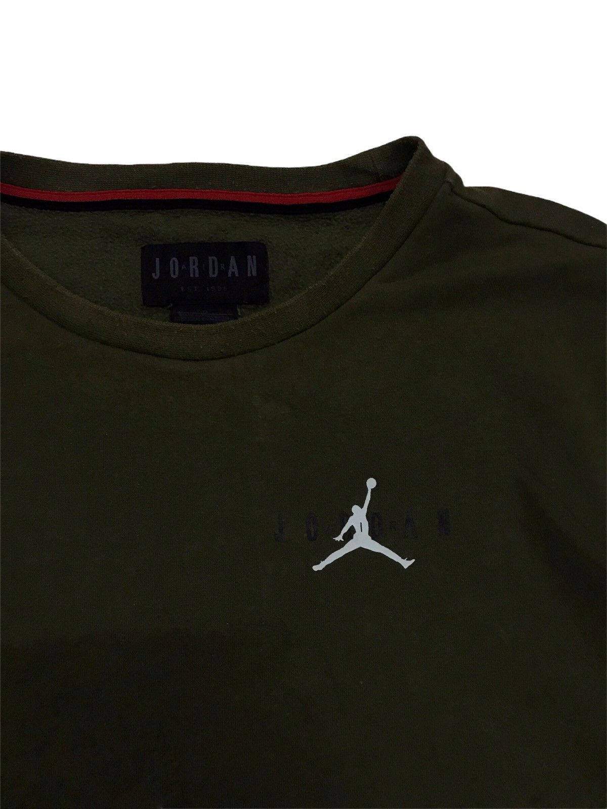Jordan Brand × NBA Vintage Air Jordan Crewneck Sweatshirt Big Logo Spell Out Size US L / EU 52-54 / 3 - 5 Thumbnail