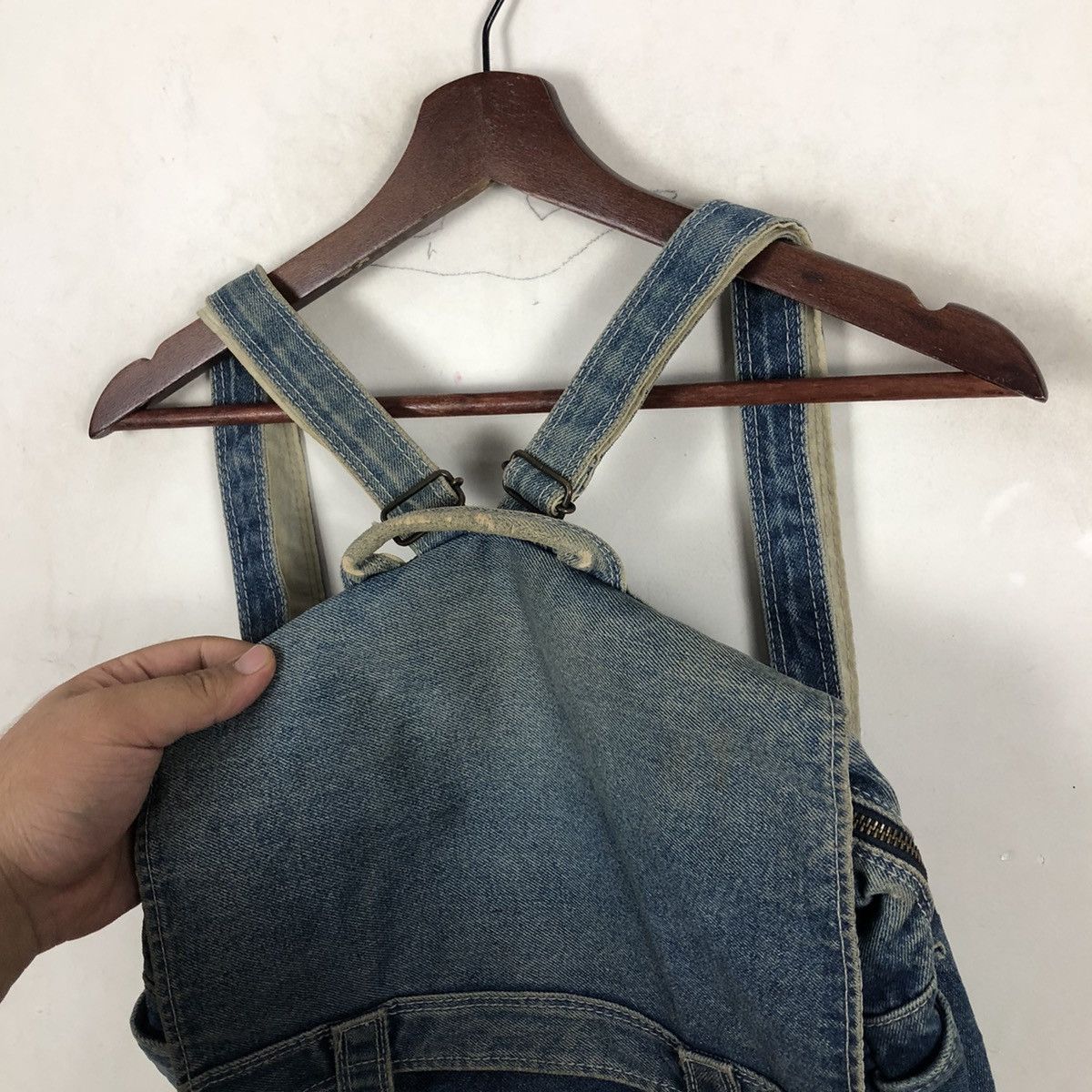 Japanese Brand SHORT BAG DENIM VIA DEMIZON INSPIRED BY KAPITAL JAPAN Size ONE SIZE - 4 Thumbnail