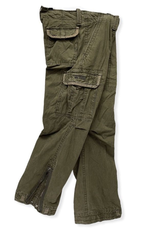 image of Abercrombie Fitch x Military Vintage 90's A&f Military Big Pocket Wide Zipped Leg in Brown Olive (S