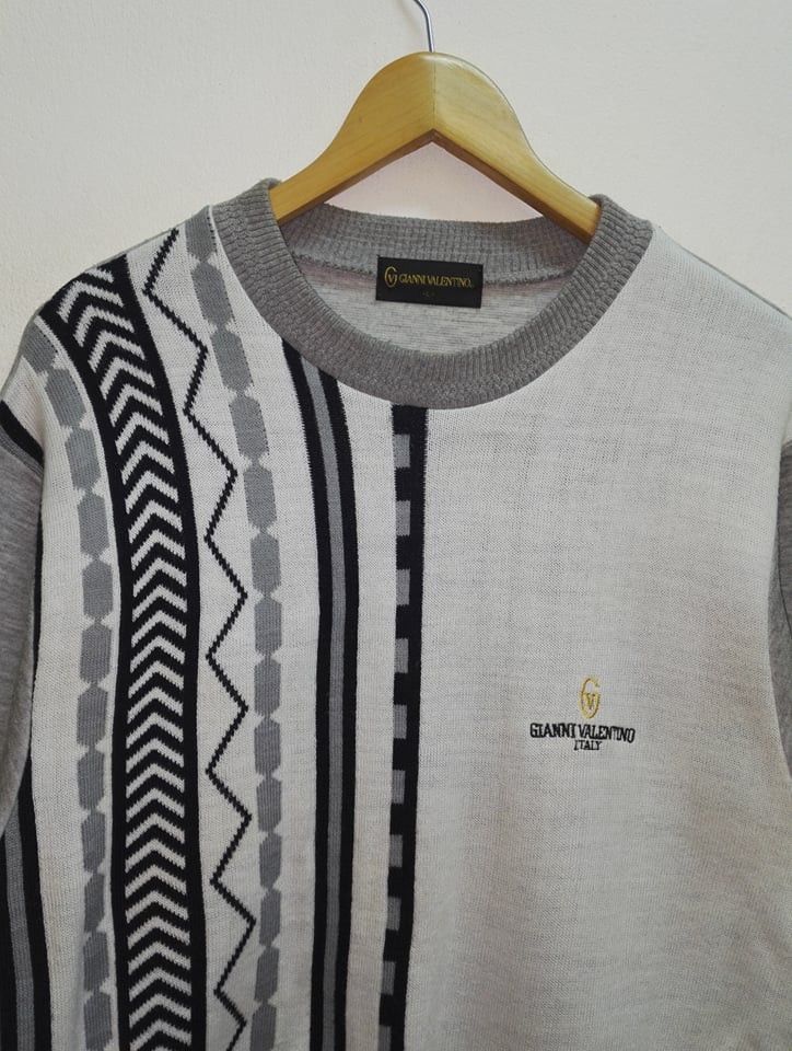 Aran Isles Knitwear Vintage Sweatshirt Gianni Valentino Knitwear Size US L / EU 52-54 / 3 - 2 Thumbnail