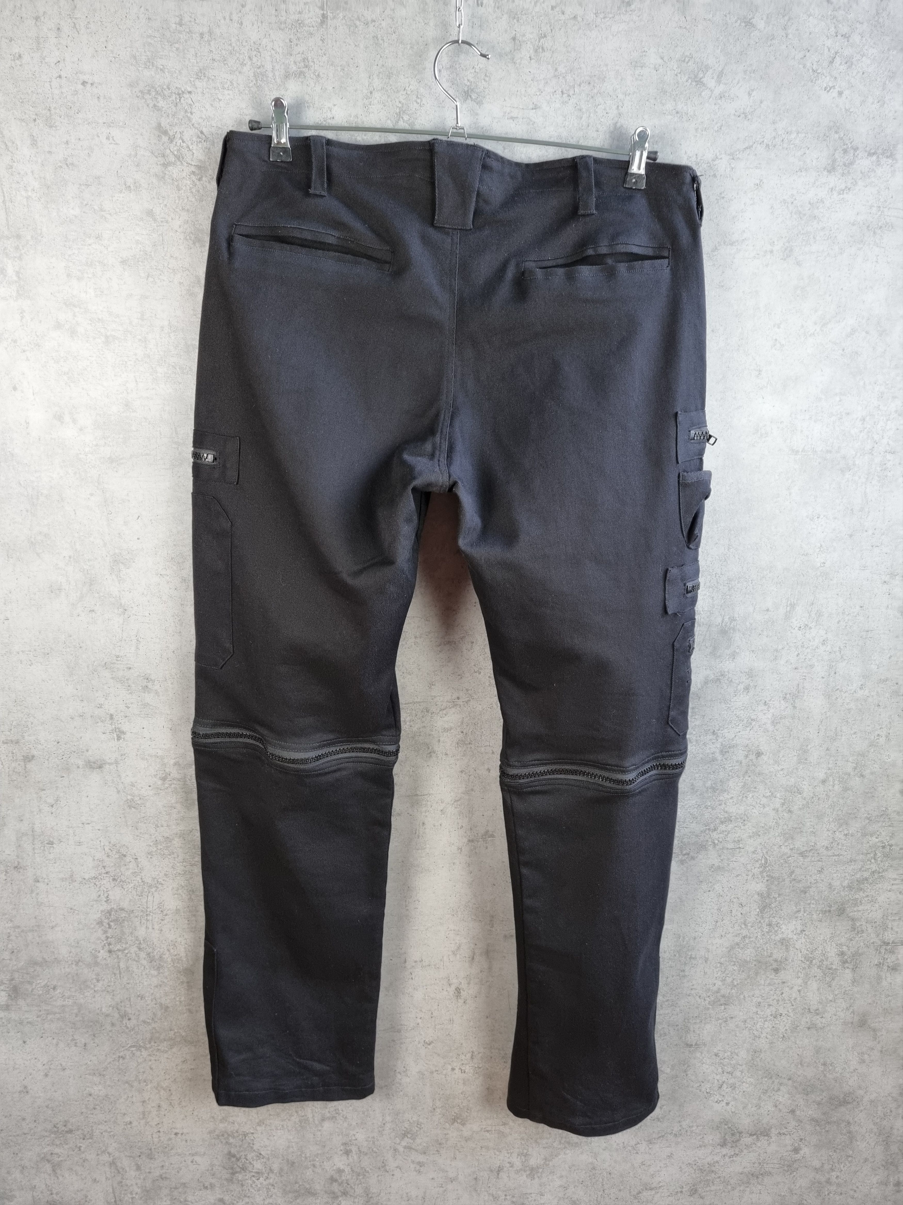 Japanese Brand × Vintage Rare Gothicana Punk Avant Garde Zipper pants Size US 38 / EU 54 - 6 Thumbnail