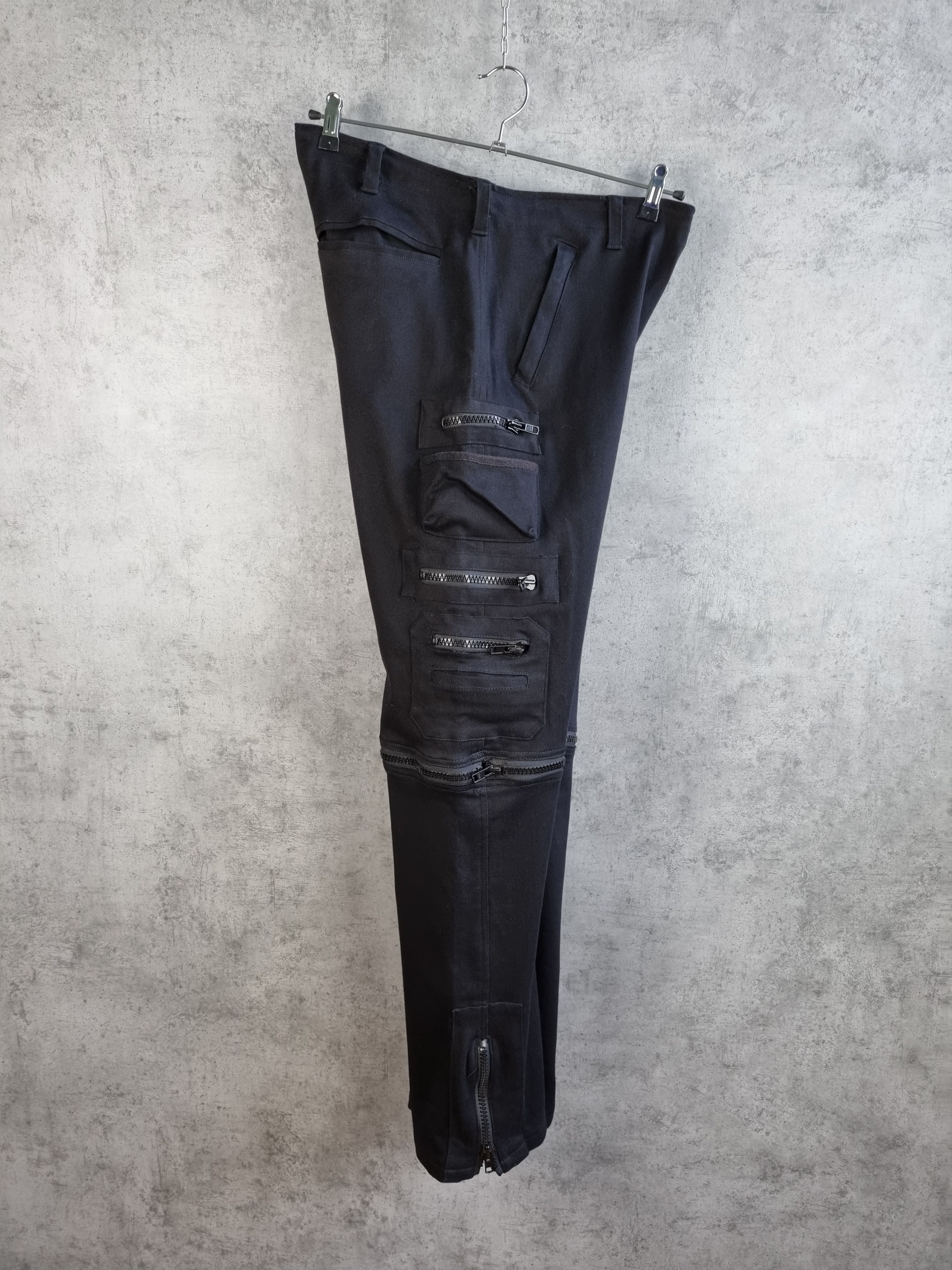 Japanese Brand × Vintage Rare Gothicana Punk Avant Garde Zipper pants Size US 38 / EU 54 - 3 Thumbnail