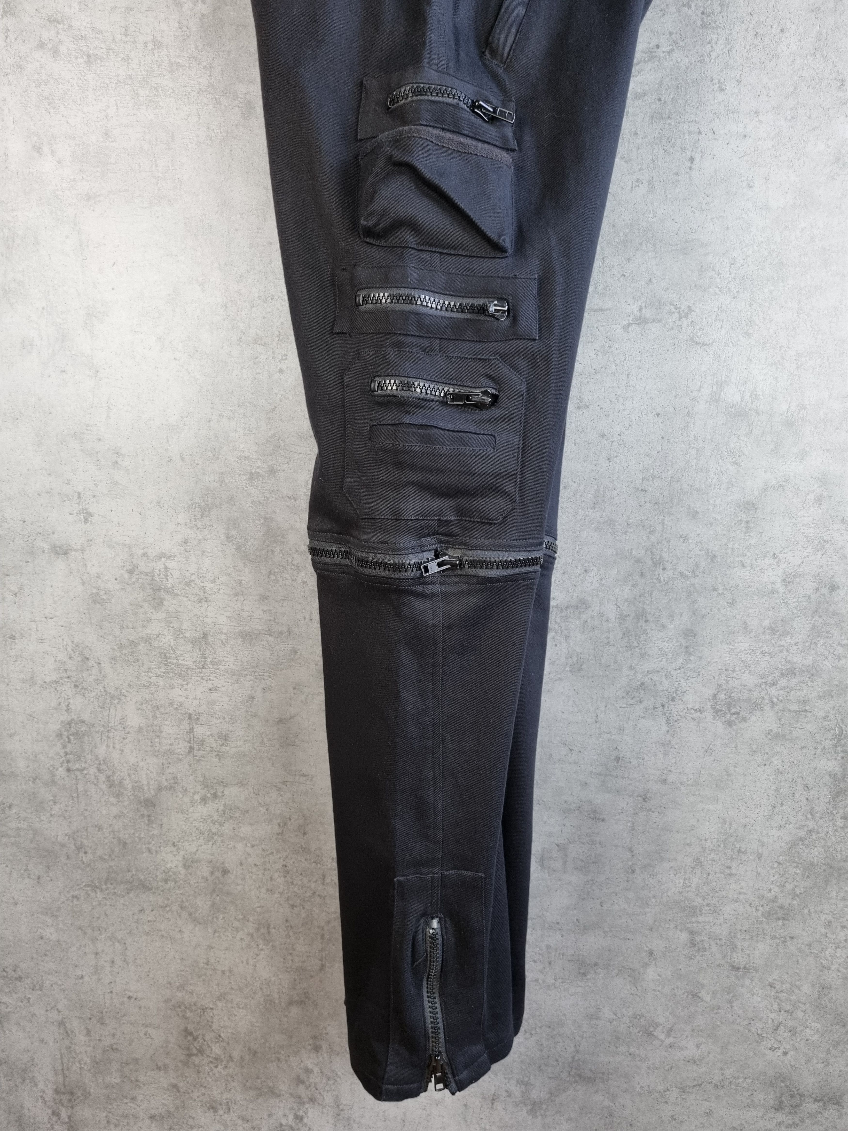 Japanese Brand × Vintage Rare Gothicana Punk Avant Garde Zipper pants Size US 38 / EU 54 - 7 Thumbnail
