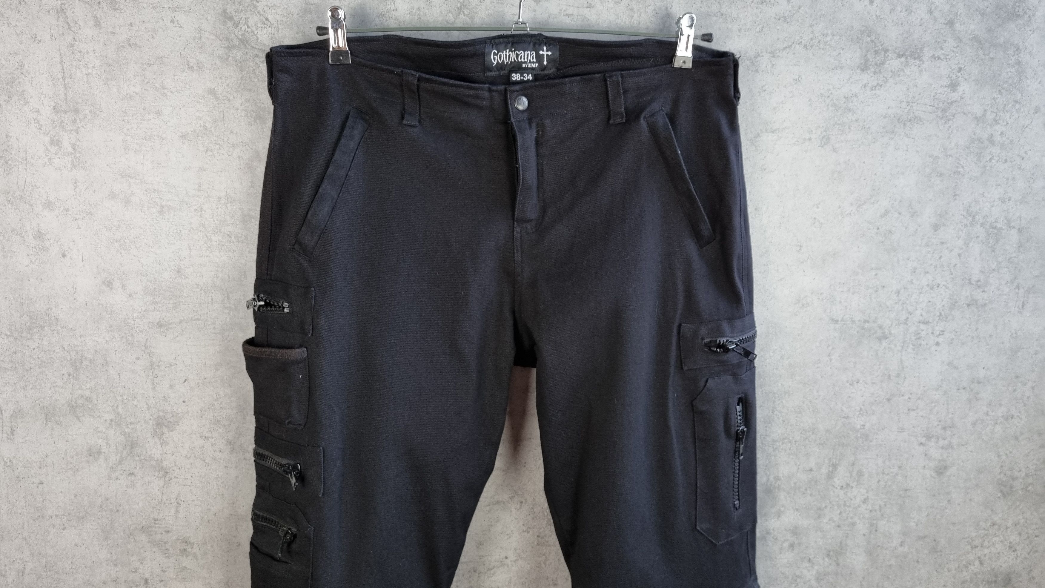 Japanese Brand × Vintage Rare Gothicana Punk Avant Garde Zipper pants Size US 38 / EU 54 - 4 Thumbnail