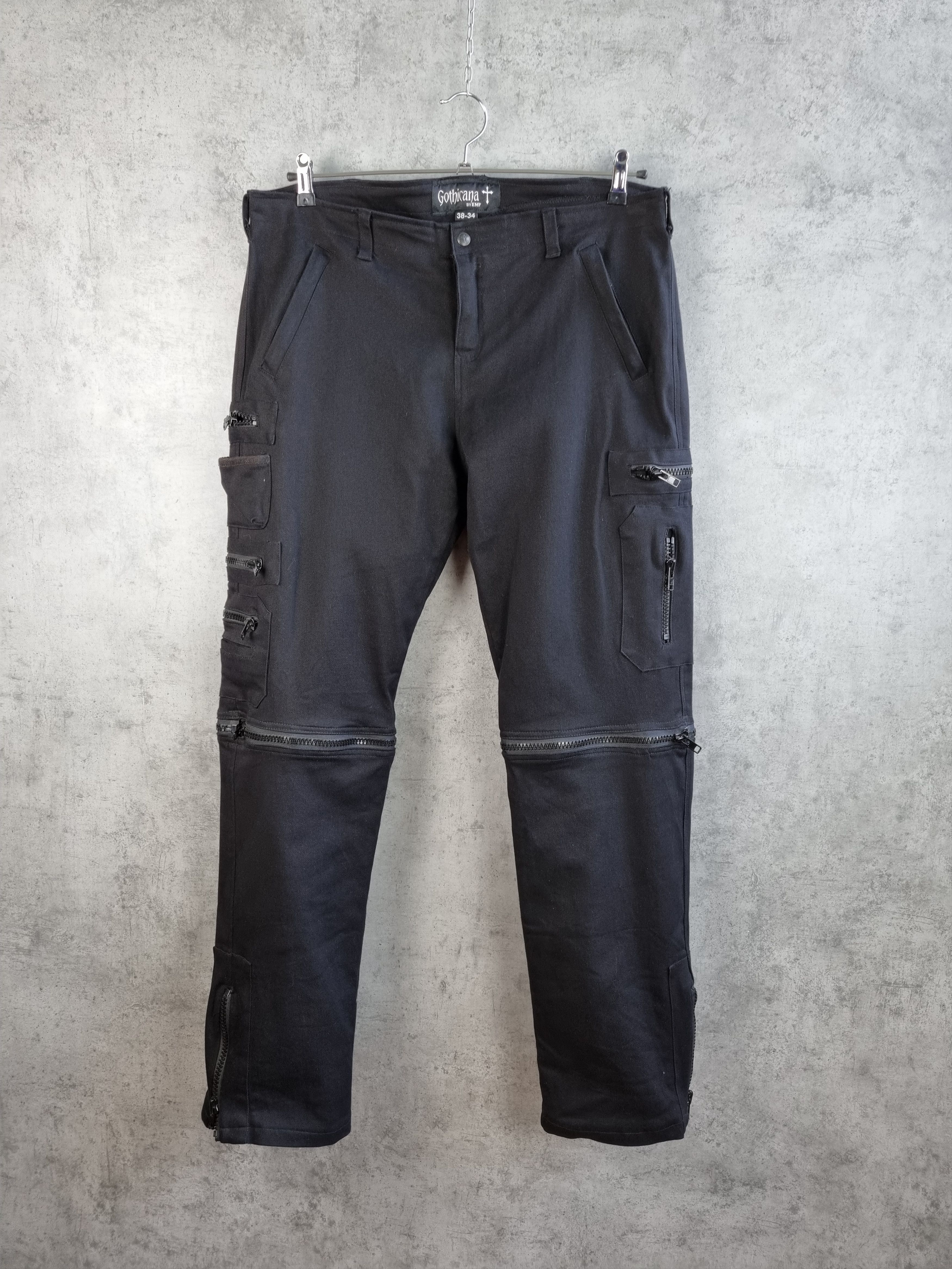 Japanese Brand × Vintage Rare Gothicana Punk Avant Garde Zipper pants Size US 38 / EU 54 - 5 Thumbnail
