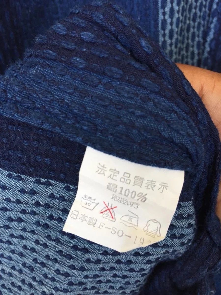 Indigo 🔥Vintage Japanese Traditional Sashiko Indigo Kimono Size US L / EU 52-54 / 3 - 12 Thumbnail