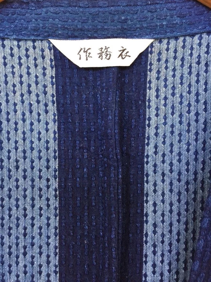 Indigo 🔥Vintage Japanese Traditional Sashiko Indigo Kimono Size US L / EU 52-54 / 3 - 10 Thumbnail