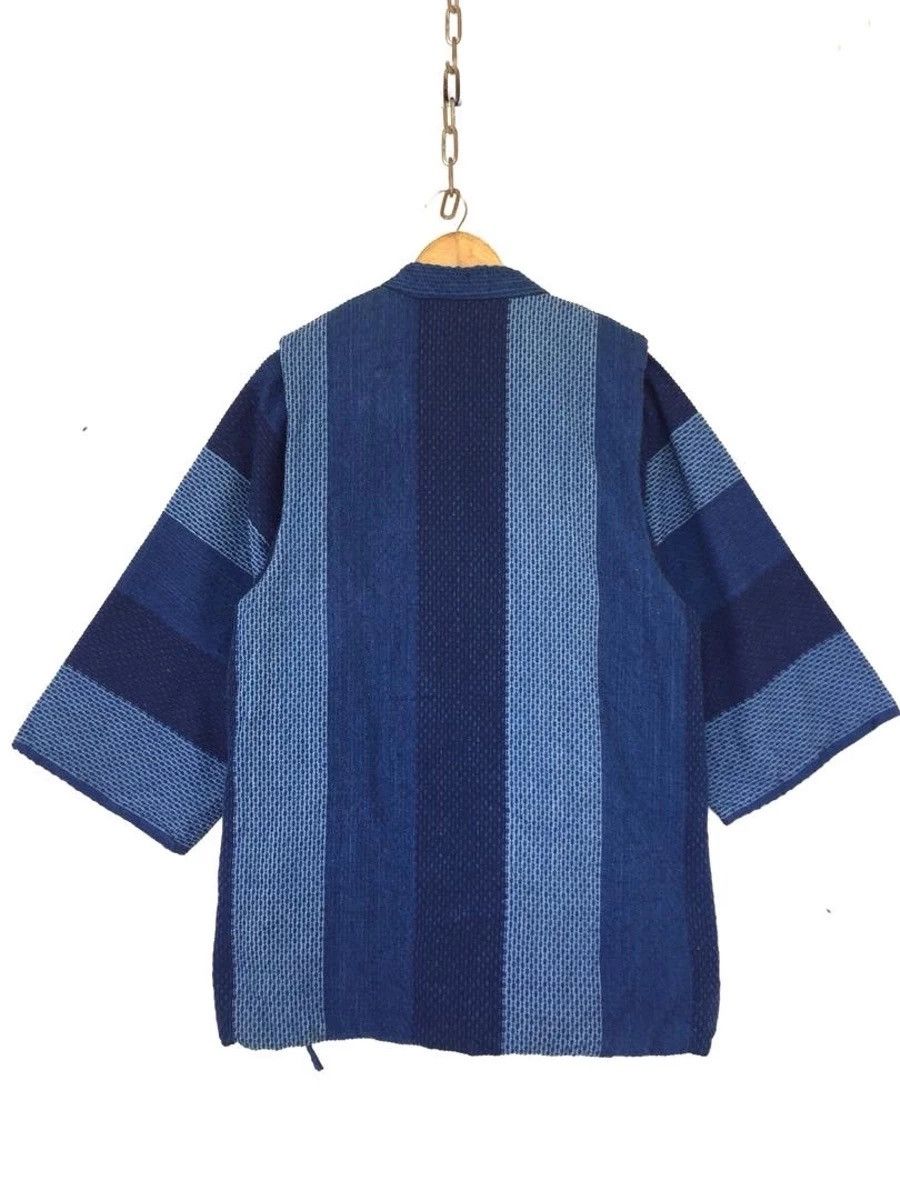 Indigo 🔥Vintage Japanese Traditional Sashiko Indigo Kimono Size US L / EU 52-54 / 3 - 4 Thumbnail