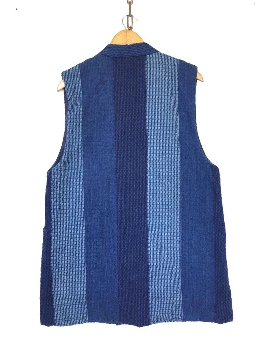 Indigo 🔥Vintage Japanese Traditional Sashiko Indigo Kimono Size US L / EU 52-54 / 3 - 5 Thumbnail