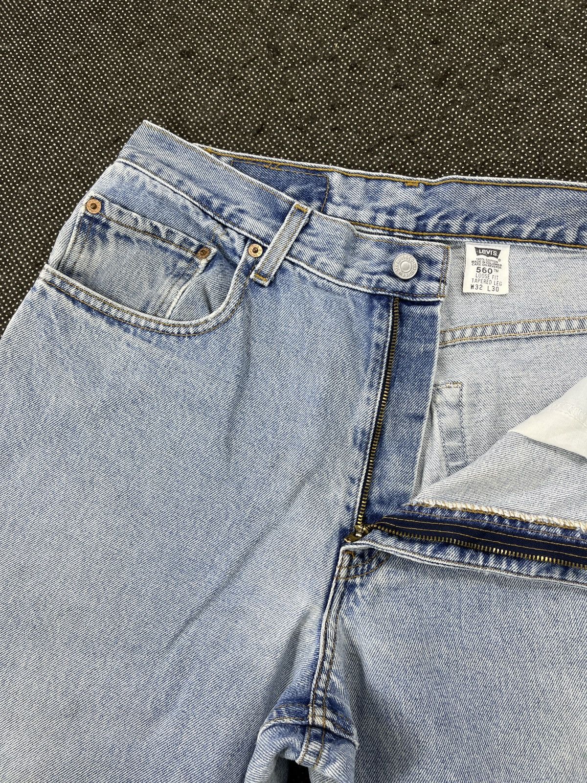 Levi's 90’s Vintage Levis 560 Light Wash Jeans - J529 Size US 32 / EU 48 - 6 Thumbnail