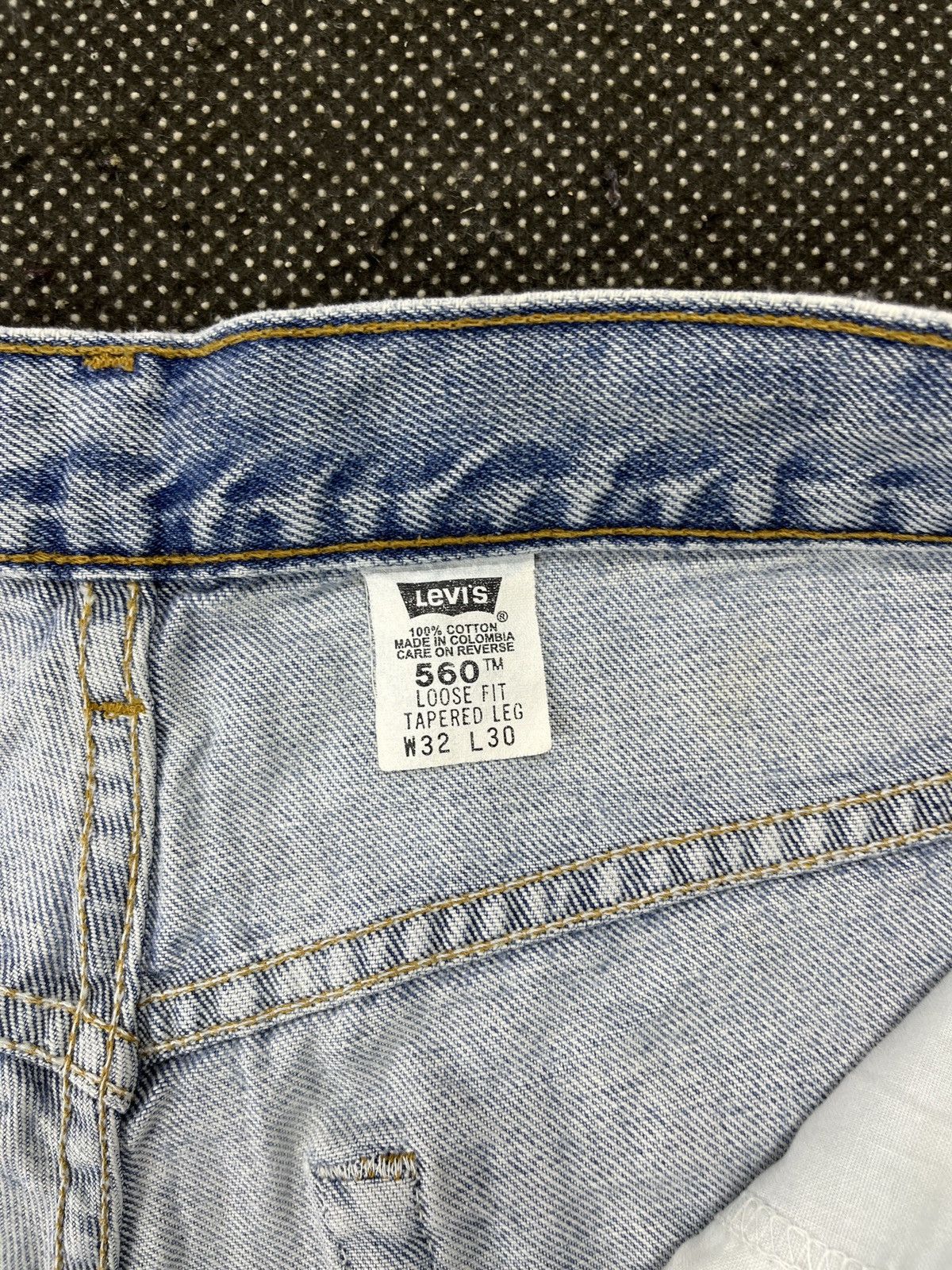 Levi's 90’s Vintage Levis 560 Light Wash Jeans - J529 Size US 32 / EU 48 - 7 Thumbnail