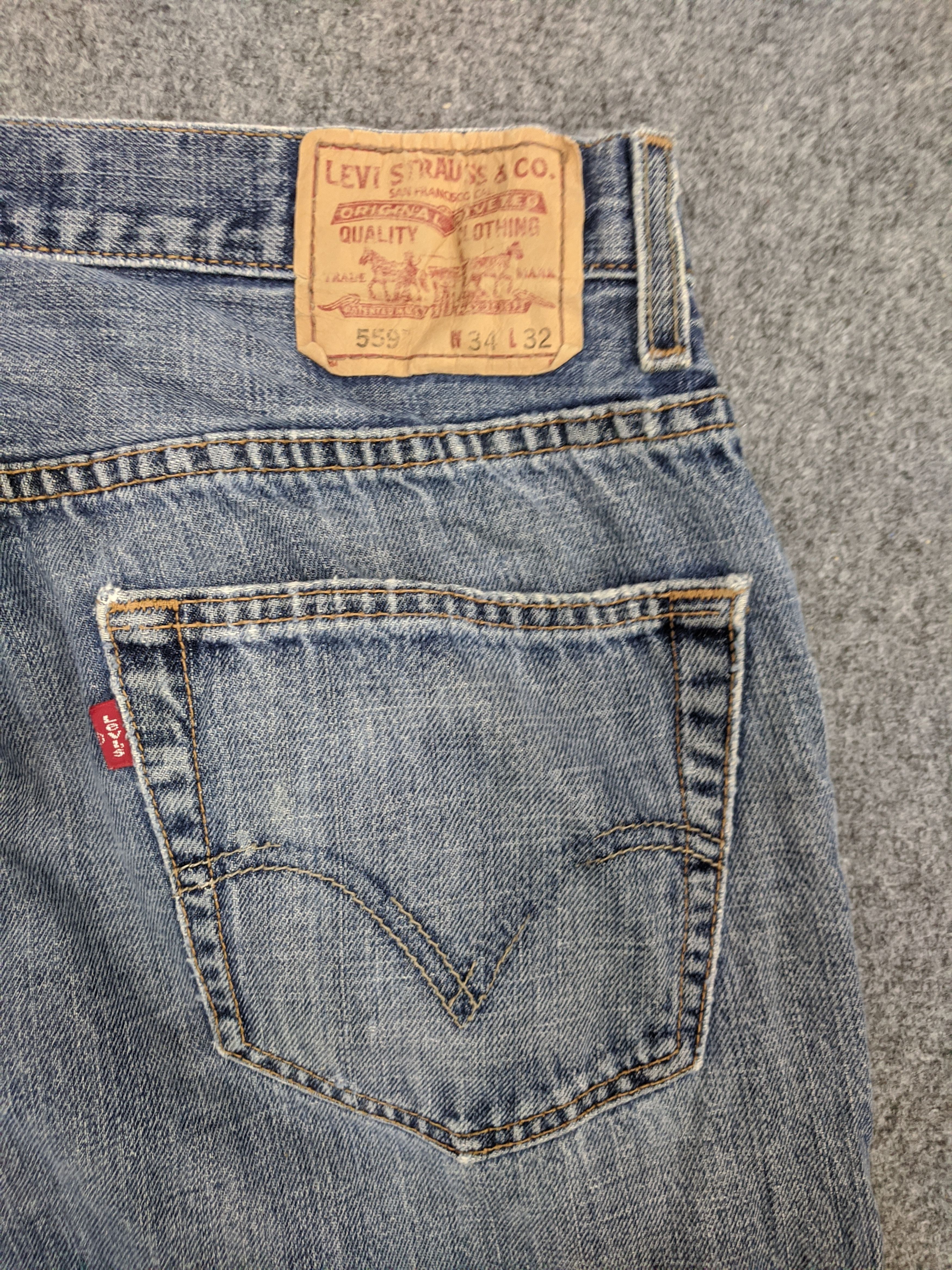 Levi's Vintage Levis 559 Jeans DP0791 Size US 33 - 14 Thumbnail