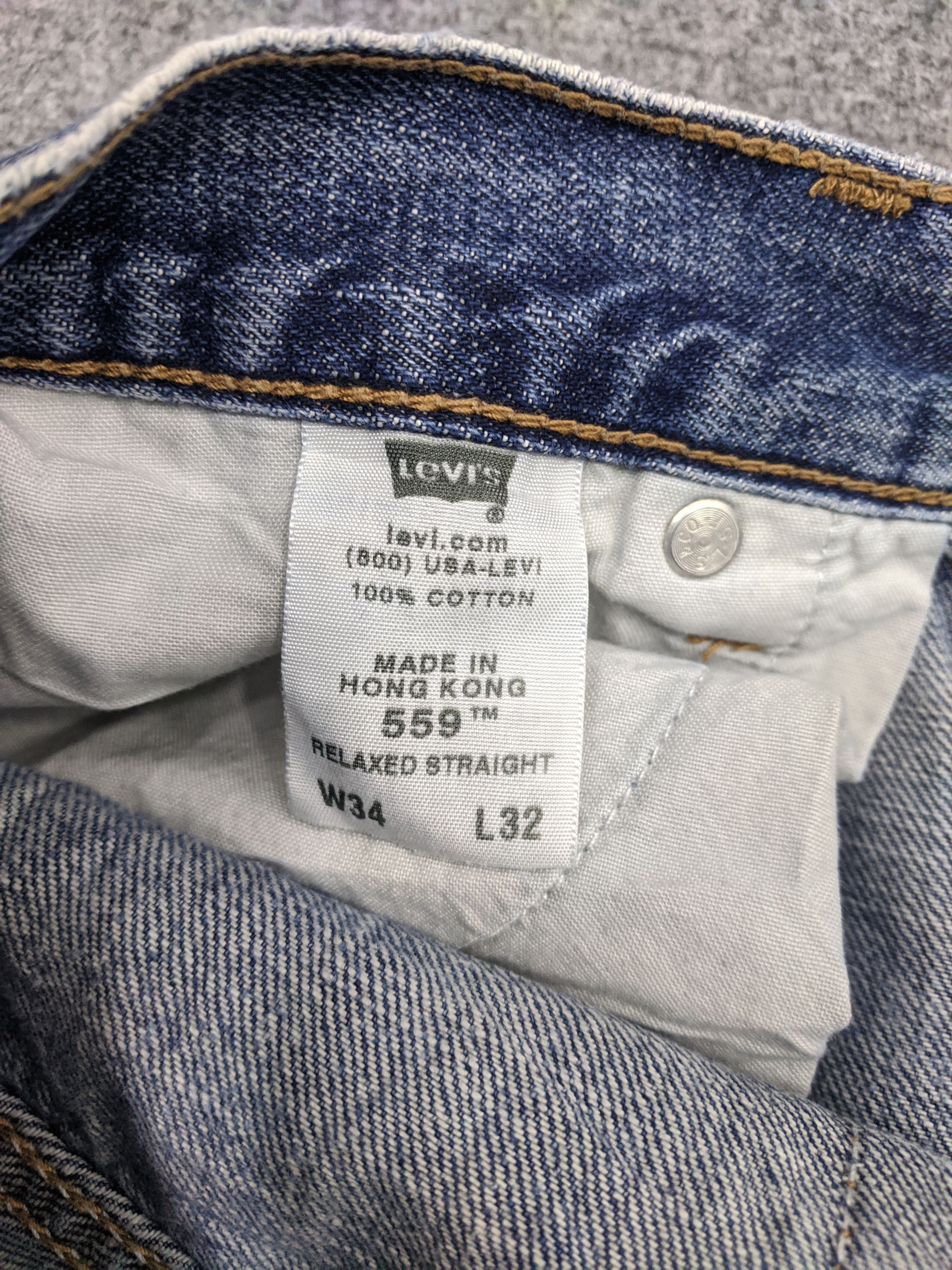Levi's Vintage Levis 559 Jeans DP0791 Size US 33 - 7 Thumbnail