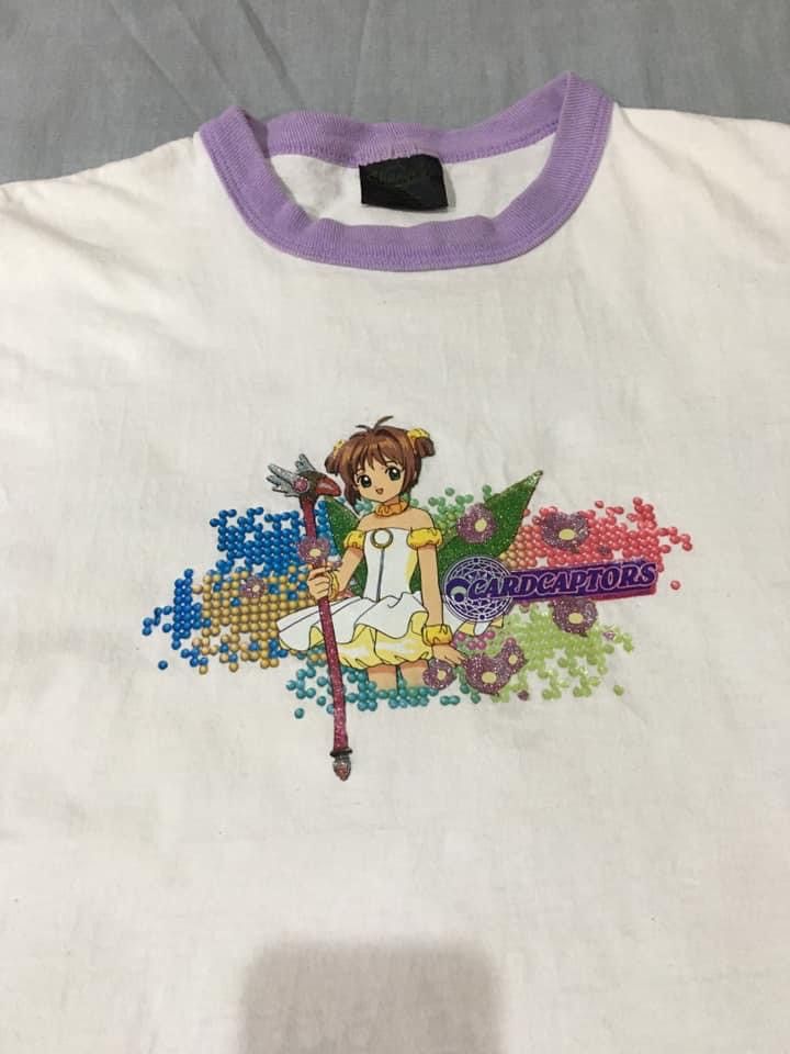 image of Anima x Vintage 90's Cardcaptors Sakura Japanese Anime T-Shirt in White, Men's (Size Medium)