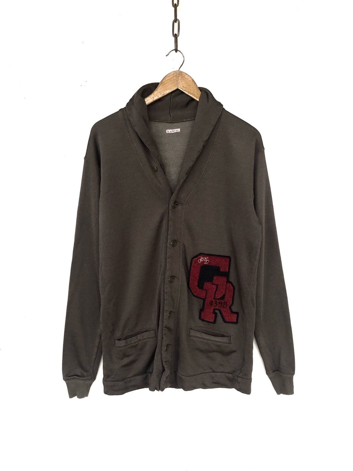 Kapital KAPITAL Kountry Patch Letterman Cardigan Sweater Size US M / EU 48-50 / 2 - 2 Thumbnail