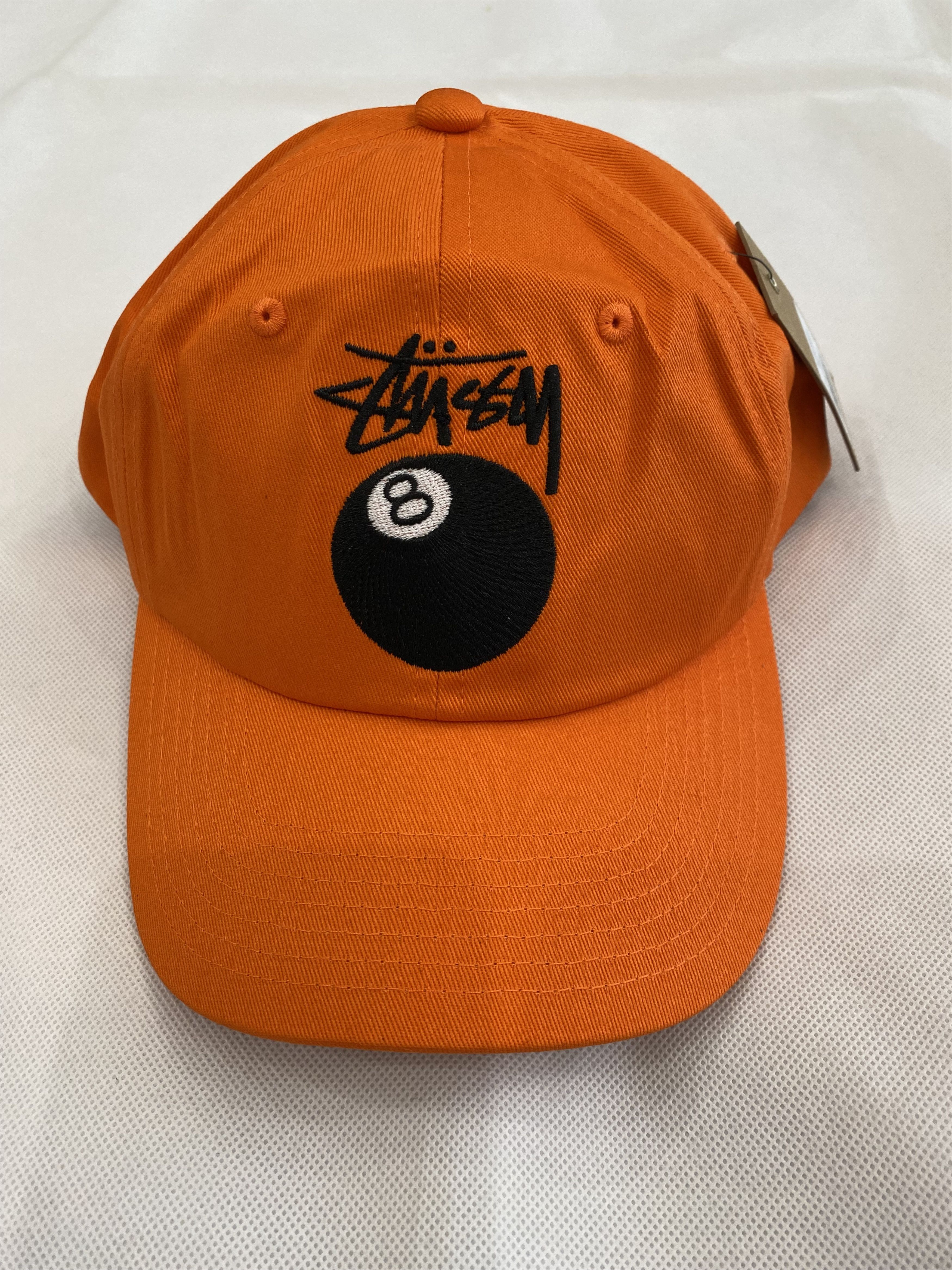 Stussy Stussy 8 Ball Logo Embroidered 5 Panel Snapback Orange | Grailed