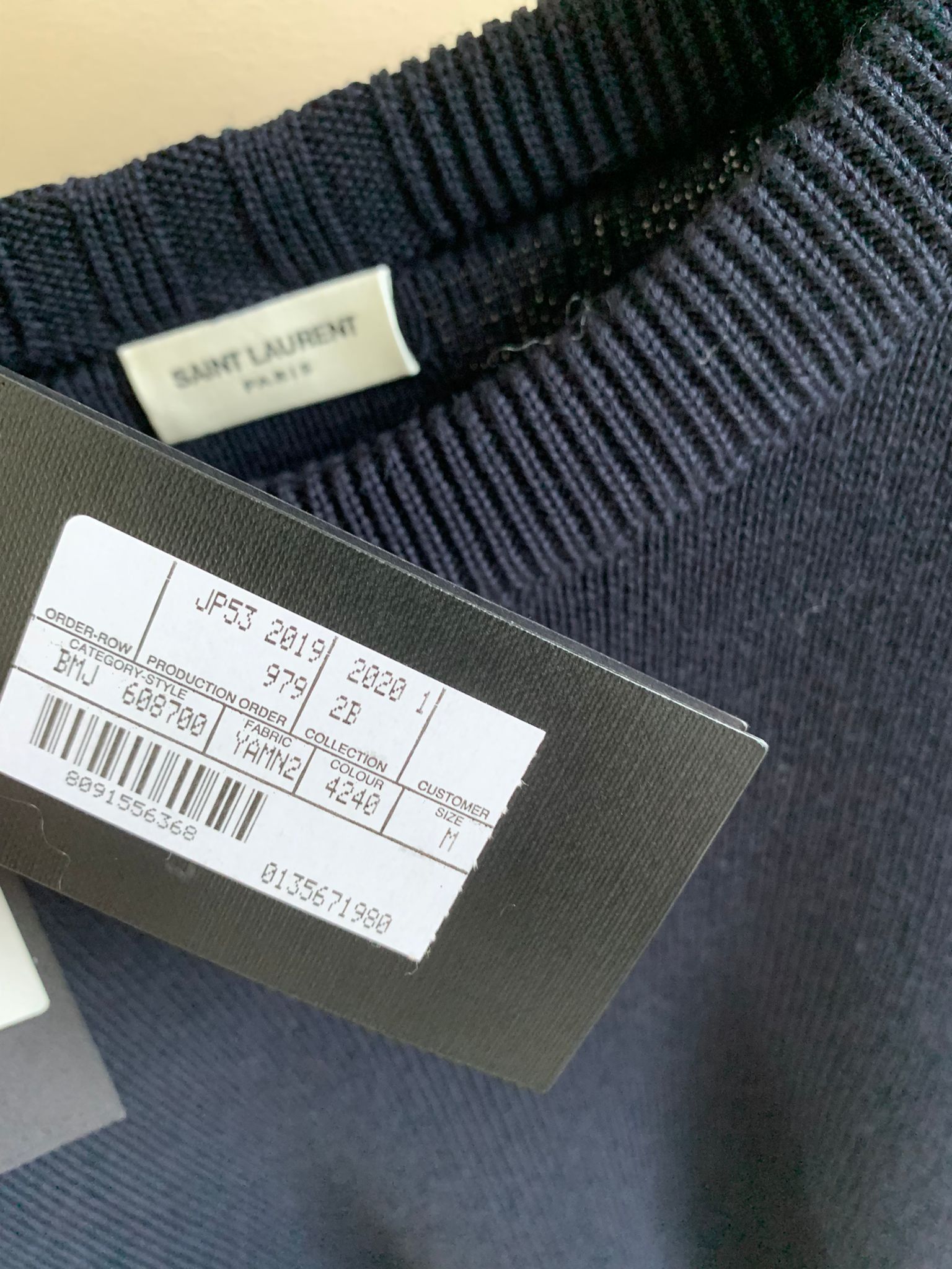 Saint Laurent Paris Knitwear With Button Shoulder - Pull Col Rond Bouton Size US M / EU 48-50 / 2 - 14 Thumbnail