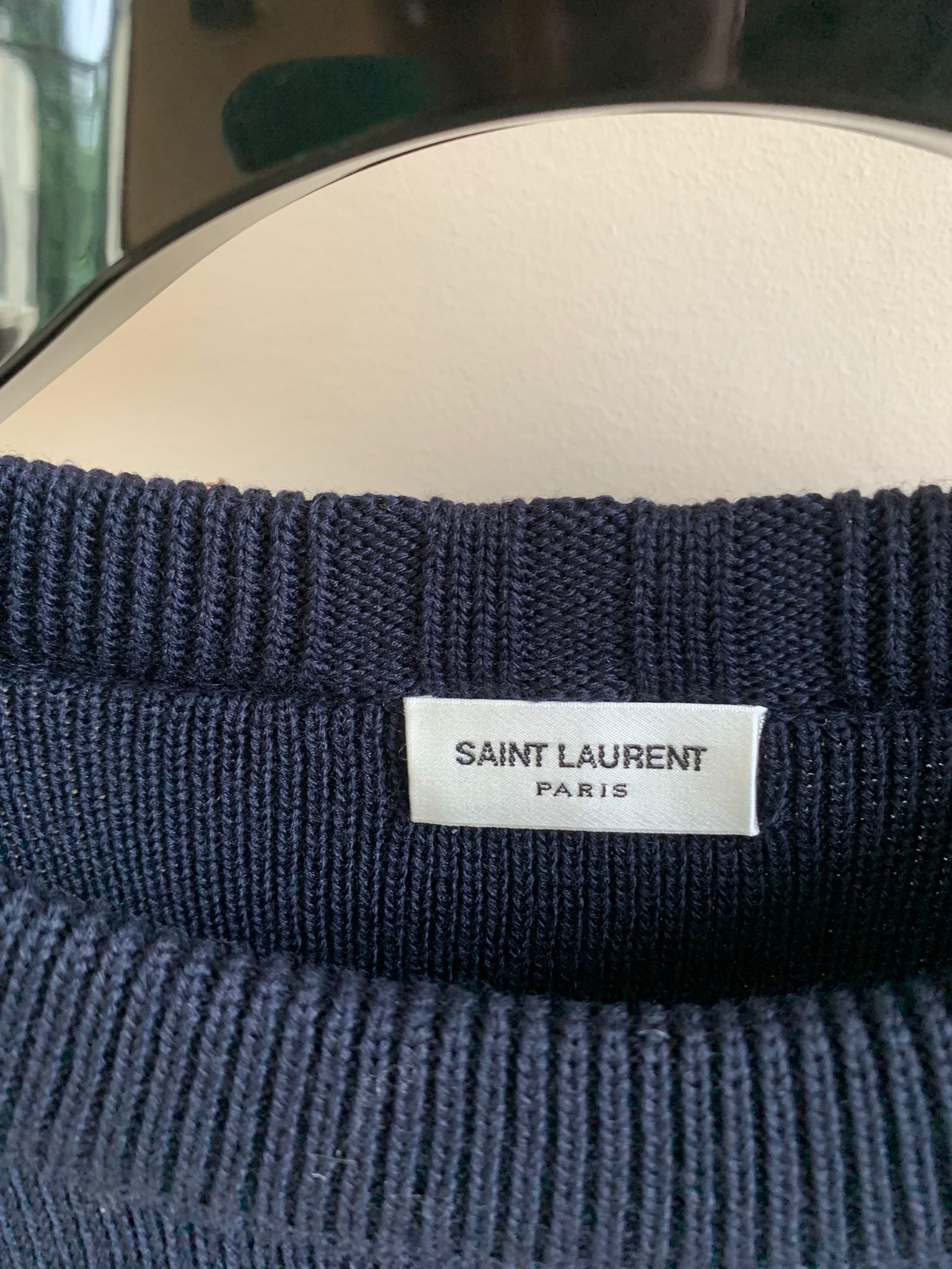 Saint Laurent Paris Knitwear With Button Shoulder - Pull Col Rond Bouton Size US M / EU 48-50 / 2 - 11 Thumbnail