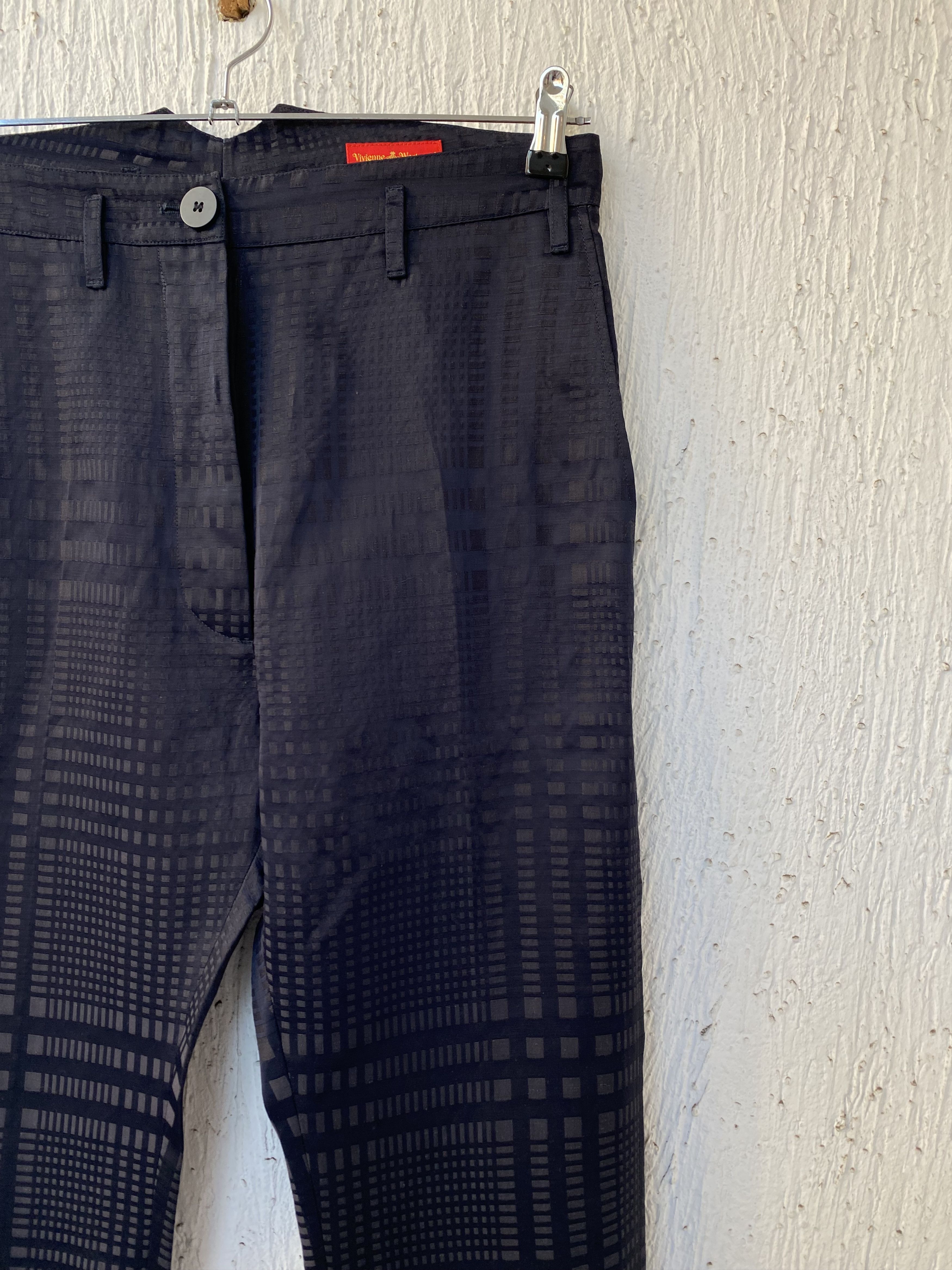 Vivienne Westwood linen blend plaid trousers Size US 30 / EU 46 - 2 Thumbnail