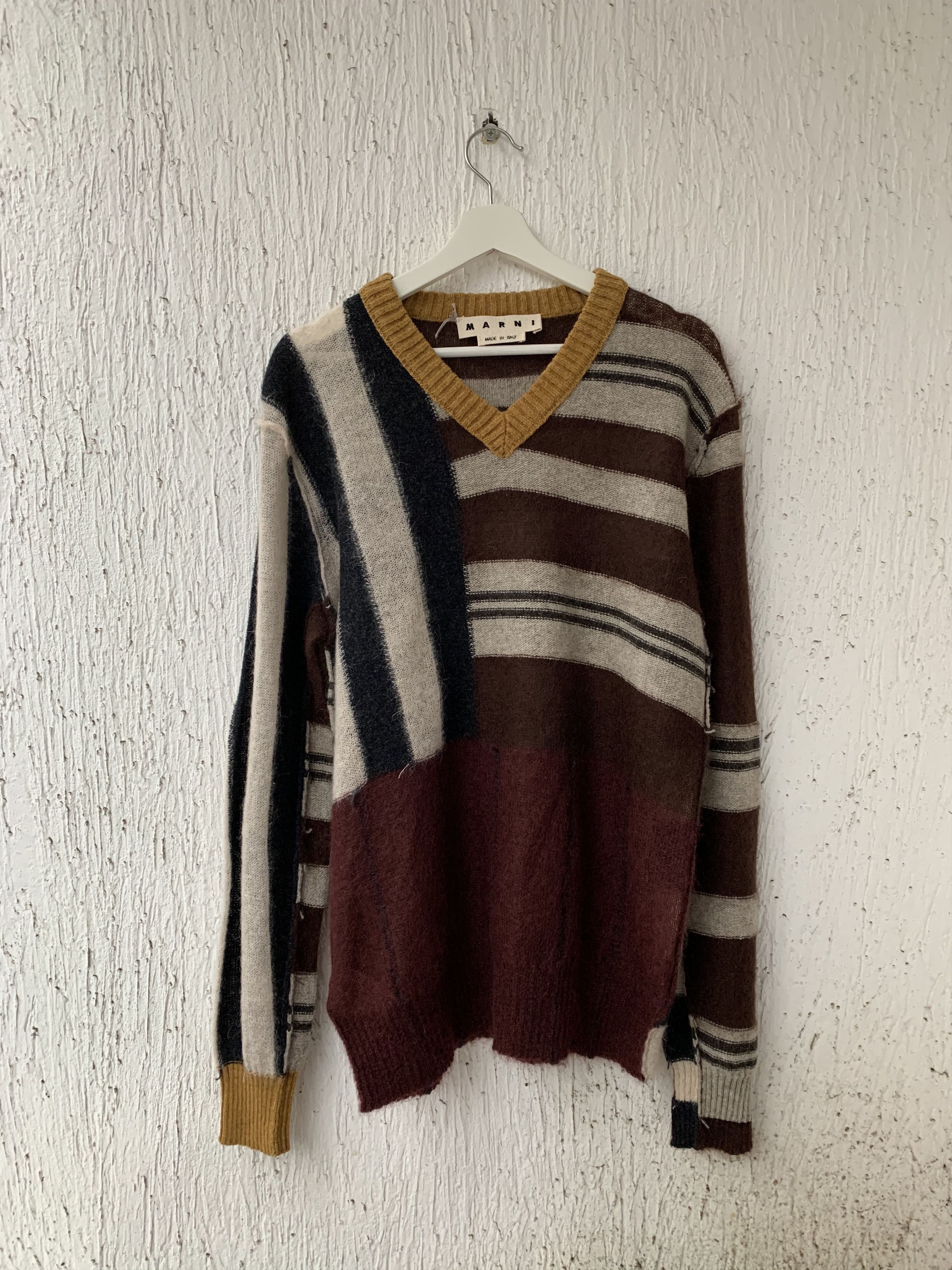 Marni FW18 patterned mohair blend sweater Size US M / EU 48-50 / 2 - 1 Thumbnail