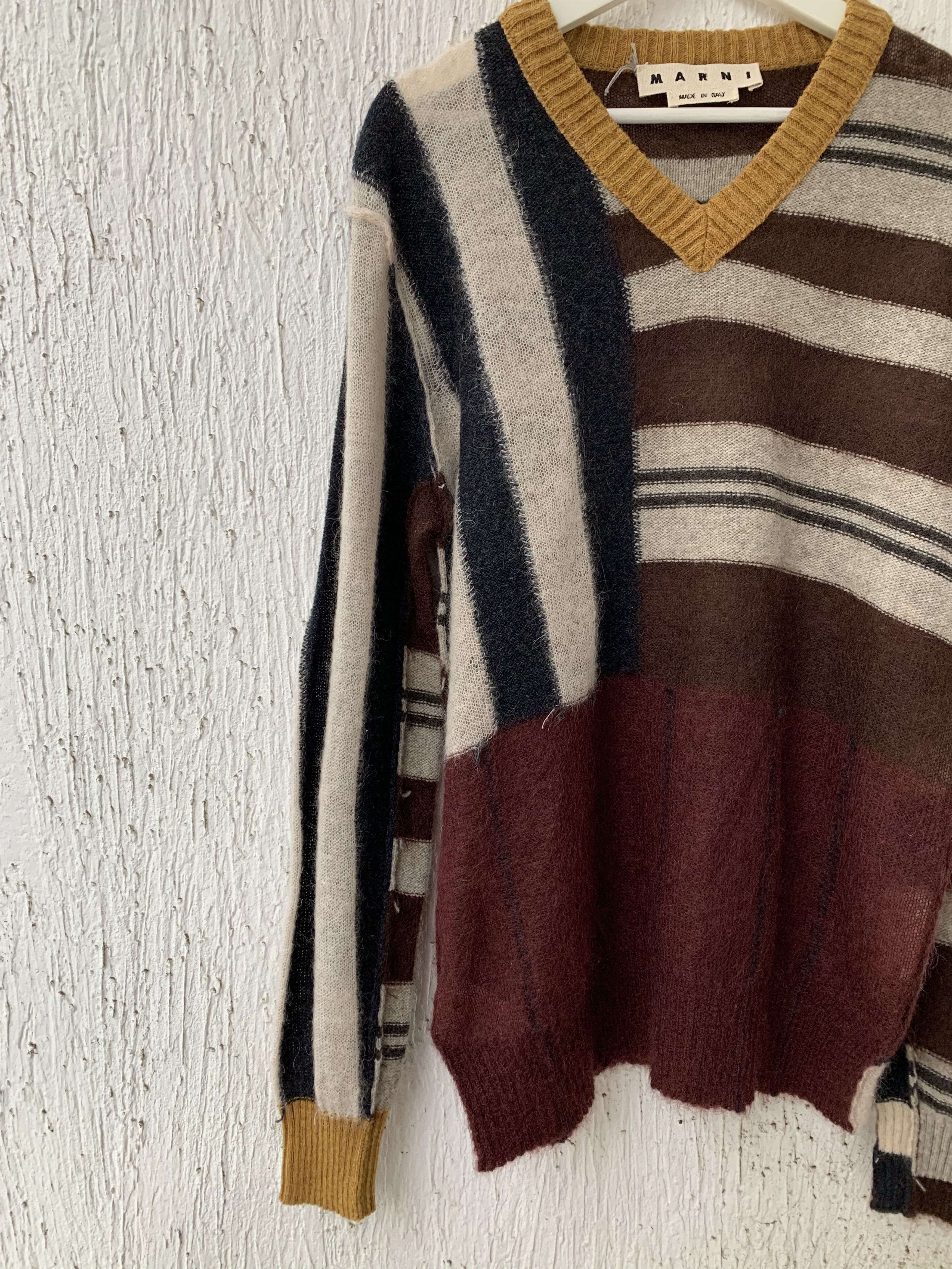 Marni FW18 patterned mohair blend sweater Size US M / EU 48-50 / 2 - 3 Thumbnail
