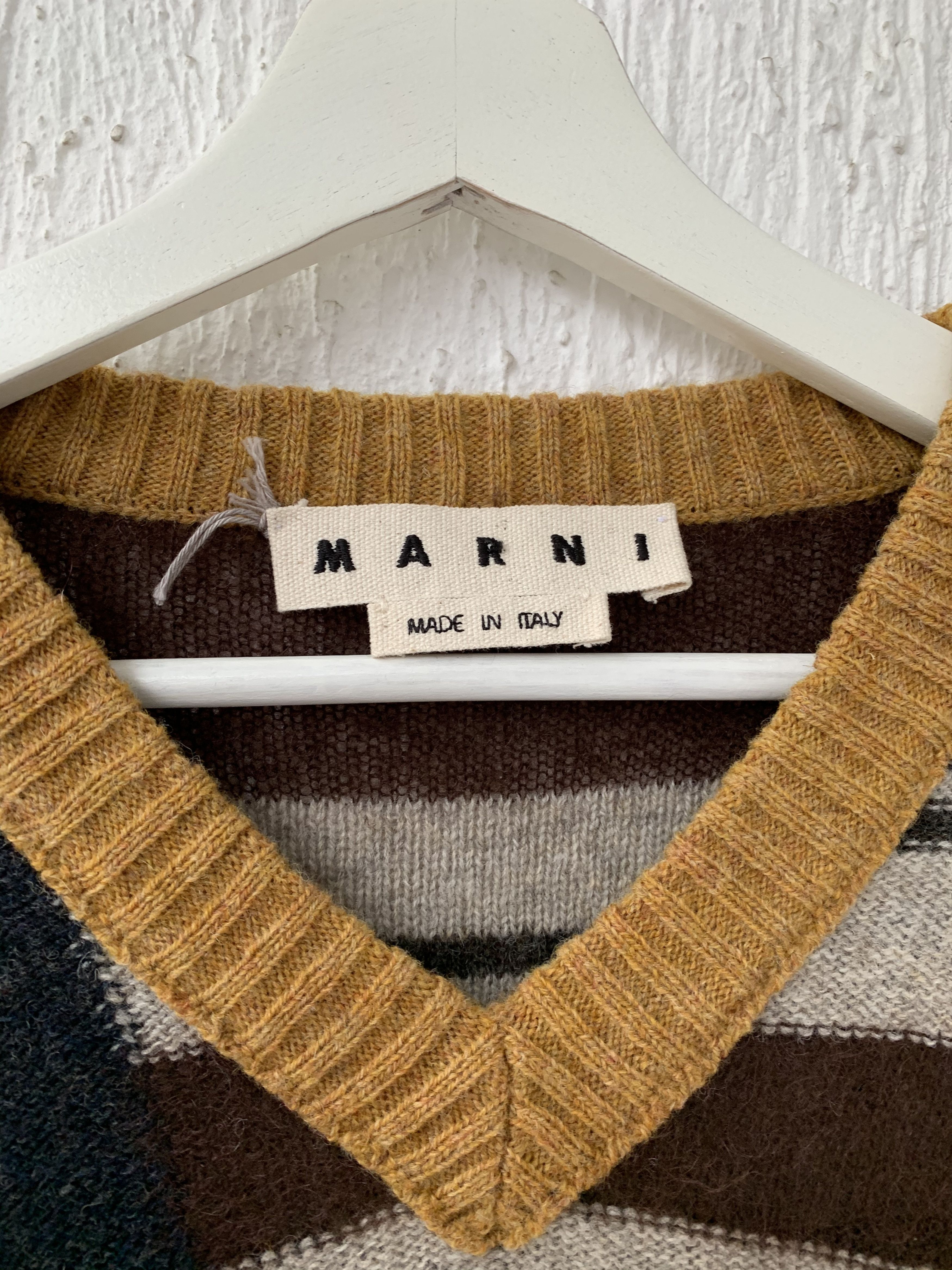 Marni FW18 patterned mohair blend sweater Size US M / EU 48-50 / 2 - 4 Thumbnail
