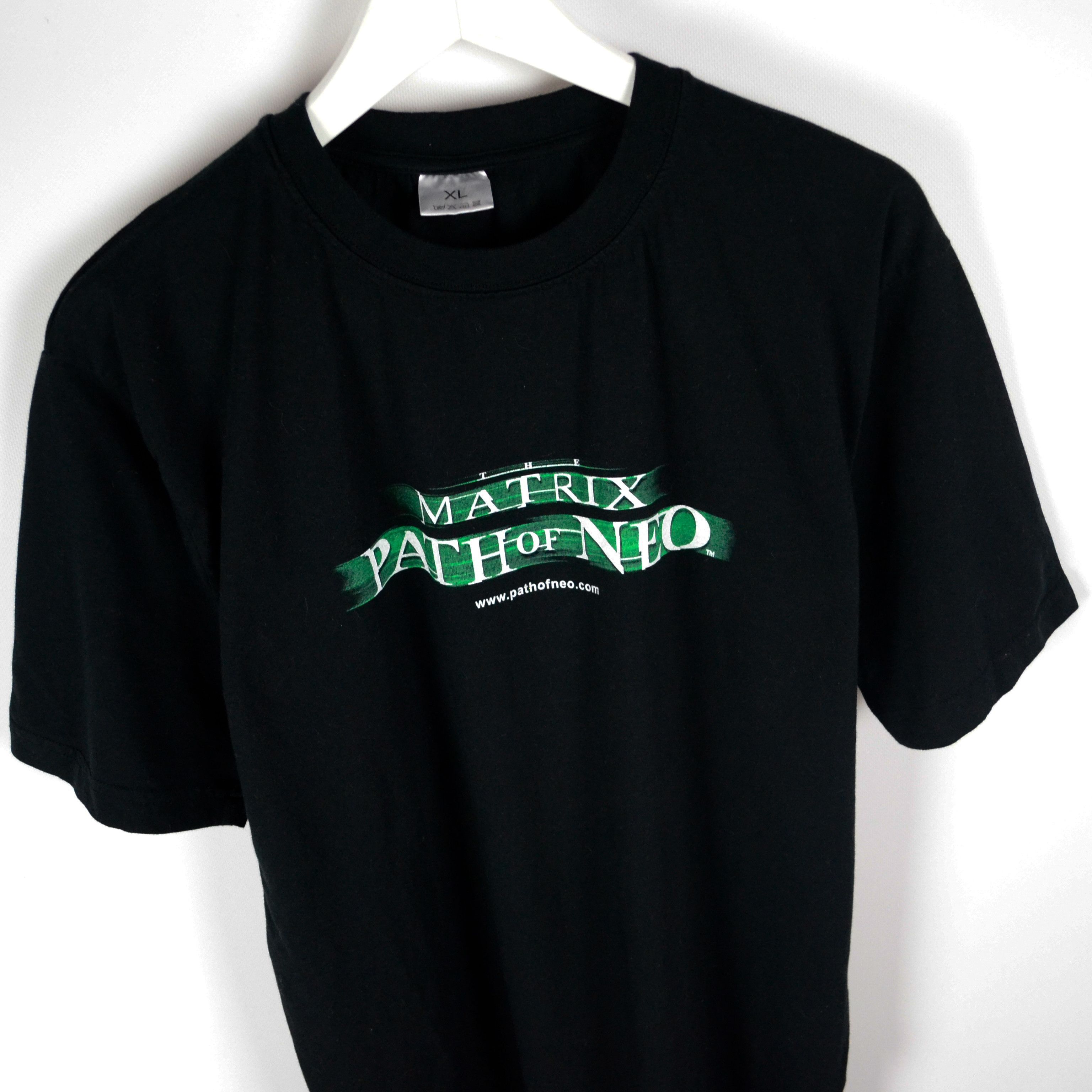 Vintage Matrix The Path Of Neo game promo vintage t shirt Size US XL / EU 56 / 4 - 3 Thumbnail