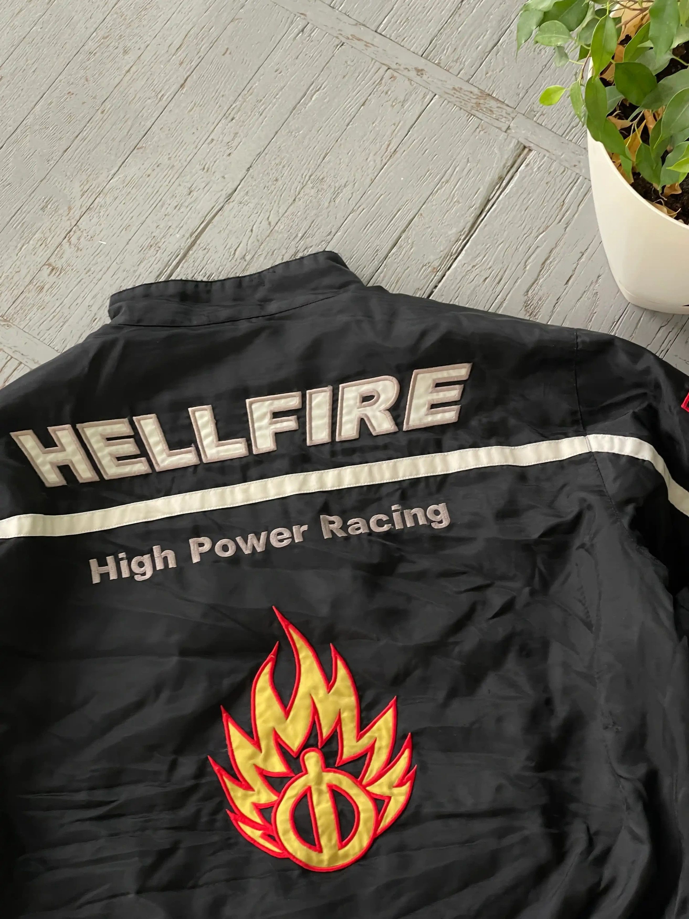 Japanese Brand Vintage Hell Fire Racing Team Moto Jacket Size US XL / EU 56 / 4 - 3 Thumbnail