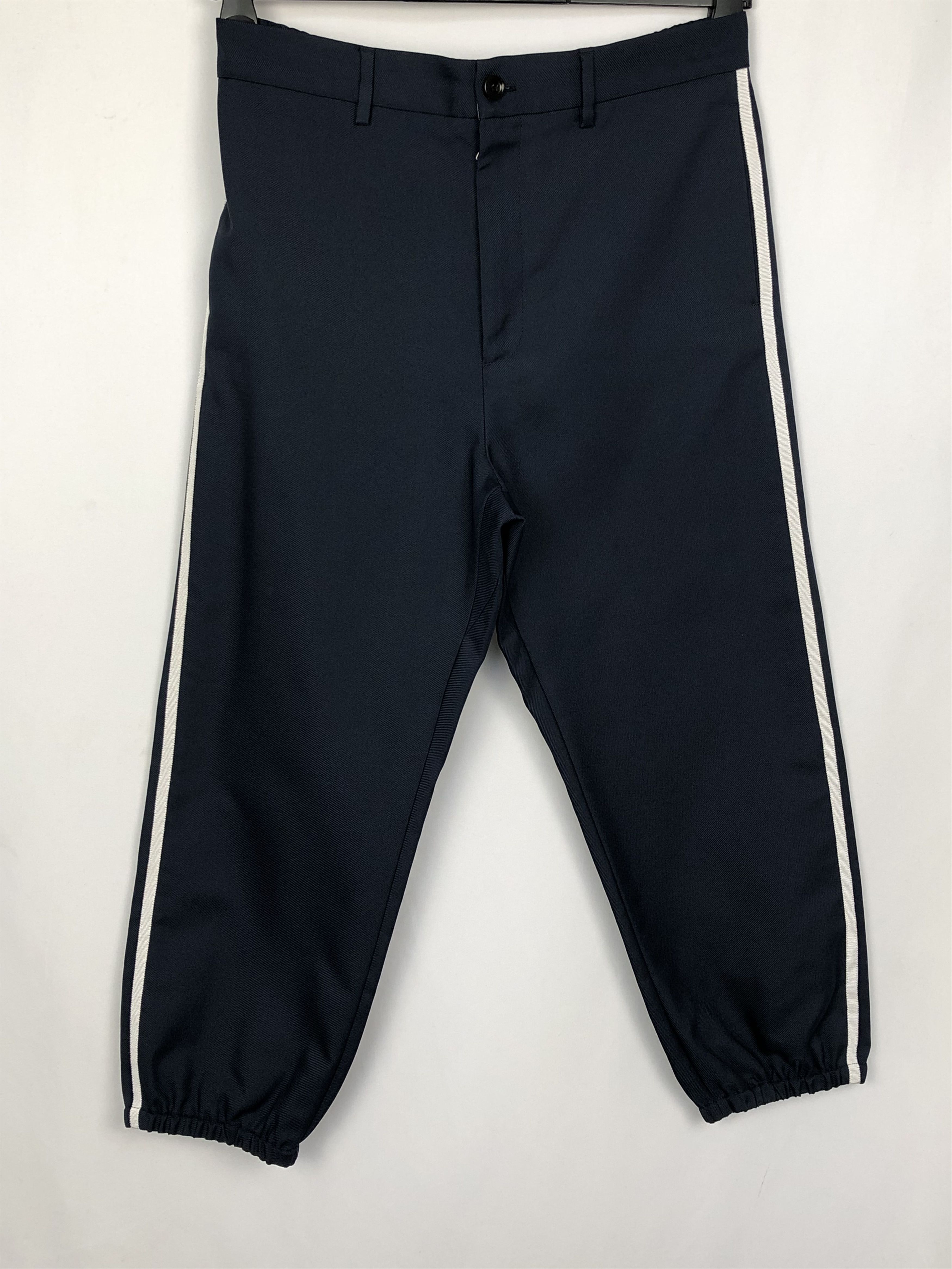 Gucci Gucci Navy Trousers With White Piping On Sides Size US 34 / EU 50 - 12 Thumbnail