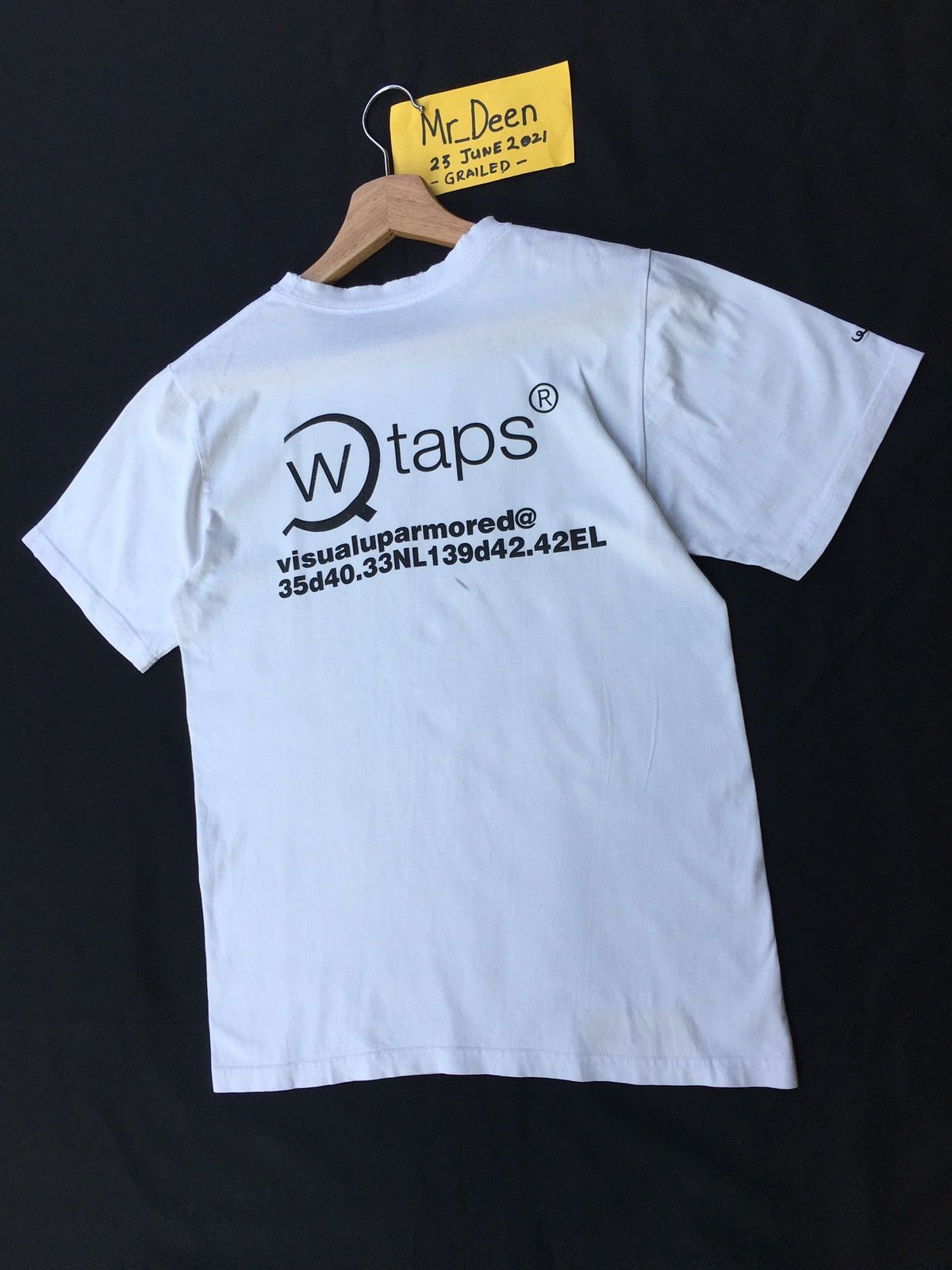 Wtaps Rare WTAPS Tetsu Nishiyama Big Spellout White Tshirt Size US S / EU 44-46 / 1 - 4 Thumbnail