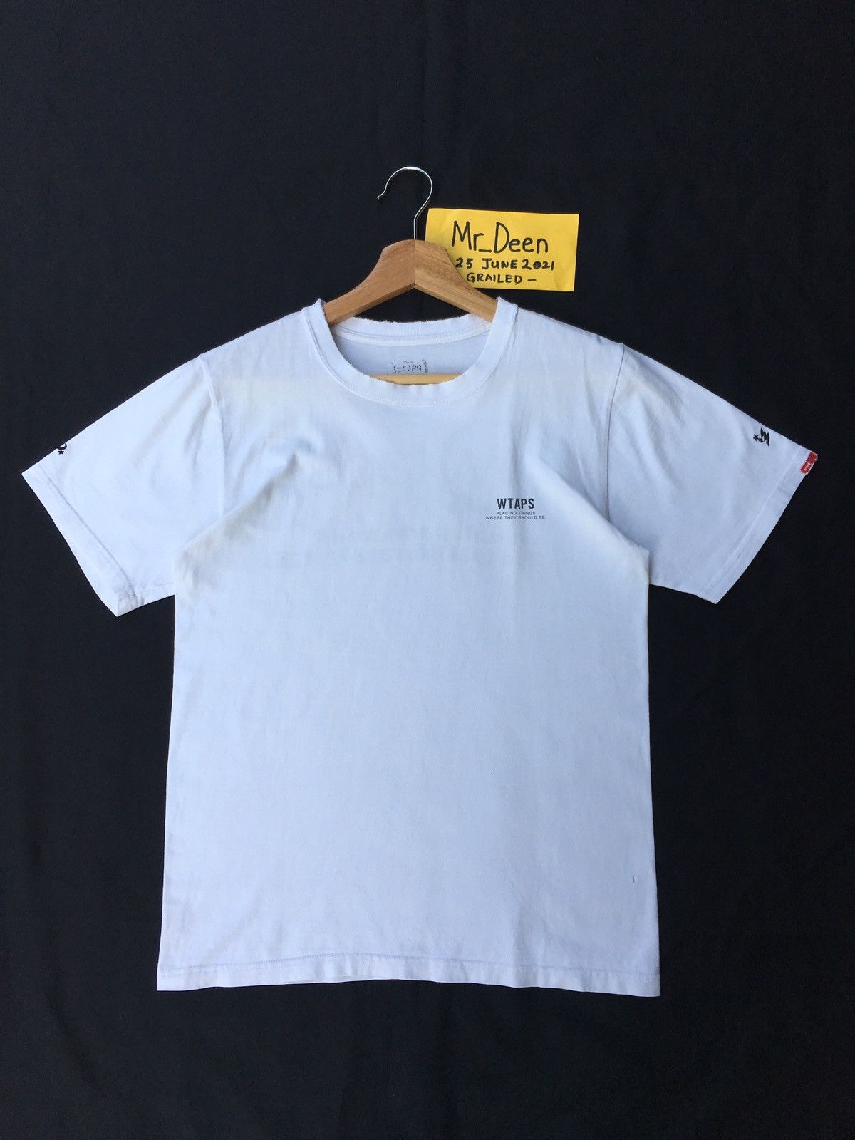 Wtaps Rare WTAPS Tetsu Nishiyama Big Spellout White Tshirt Size US S / EU 44-46 / 1 - 14 Thumbnail