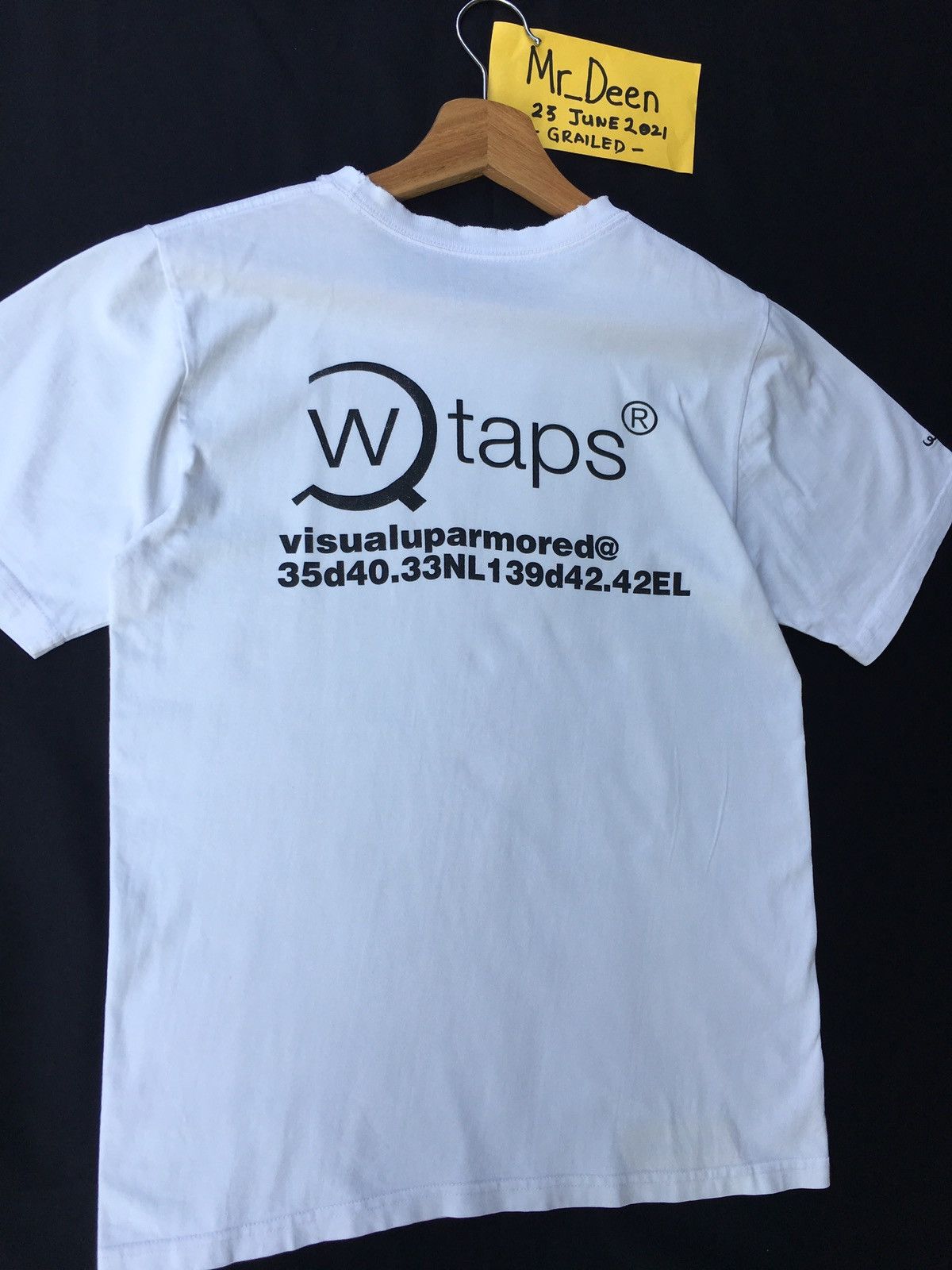 Wtaps Rare WTAPS Tetsu Nishiyama Big Spellout White Tshirt Size US S / EU 44-46 / 1 - 6 Thumbnail
