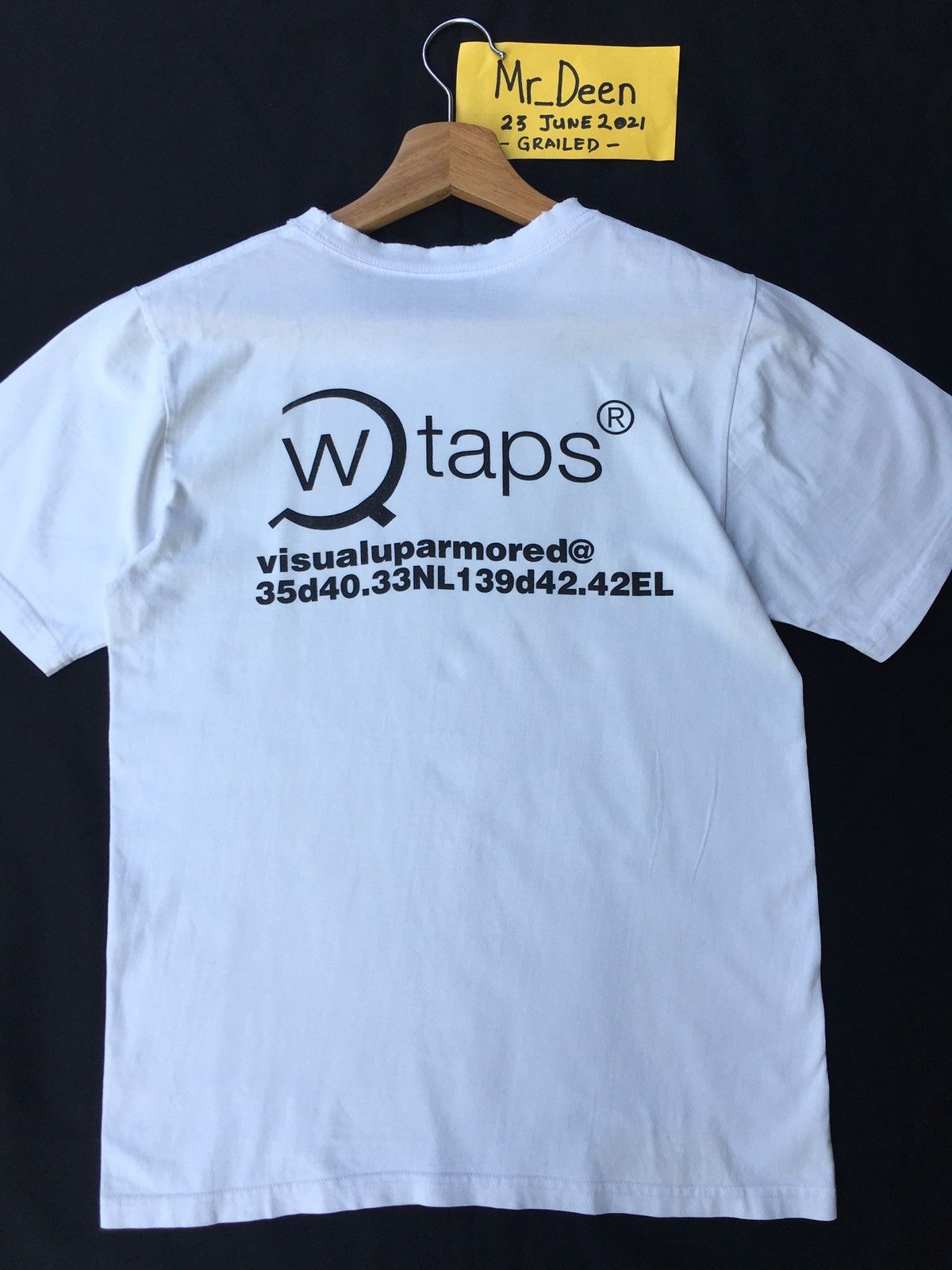 Wtaps Rare WTAPS Tetsu Nishiyama Big Spellout White Tshirt Size US S / EU 44-46 / 1 - 5 Thumbnail