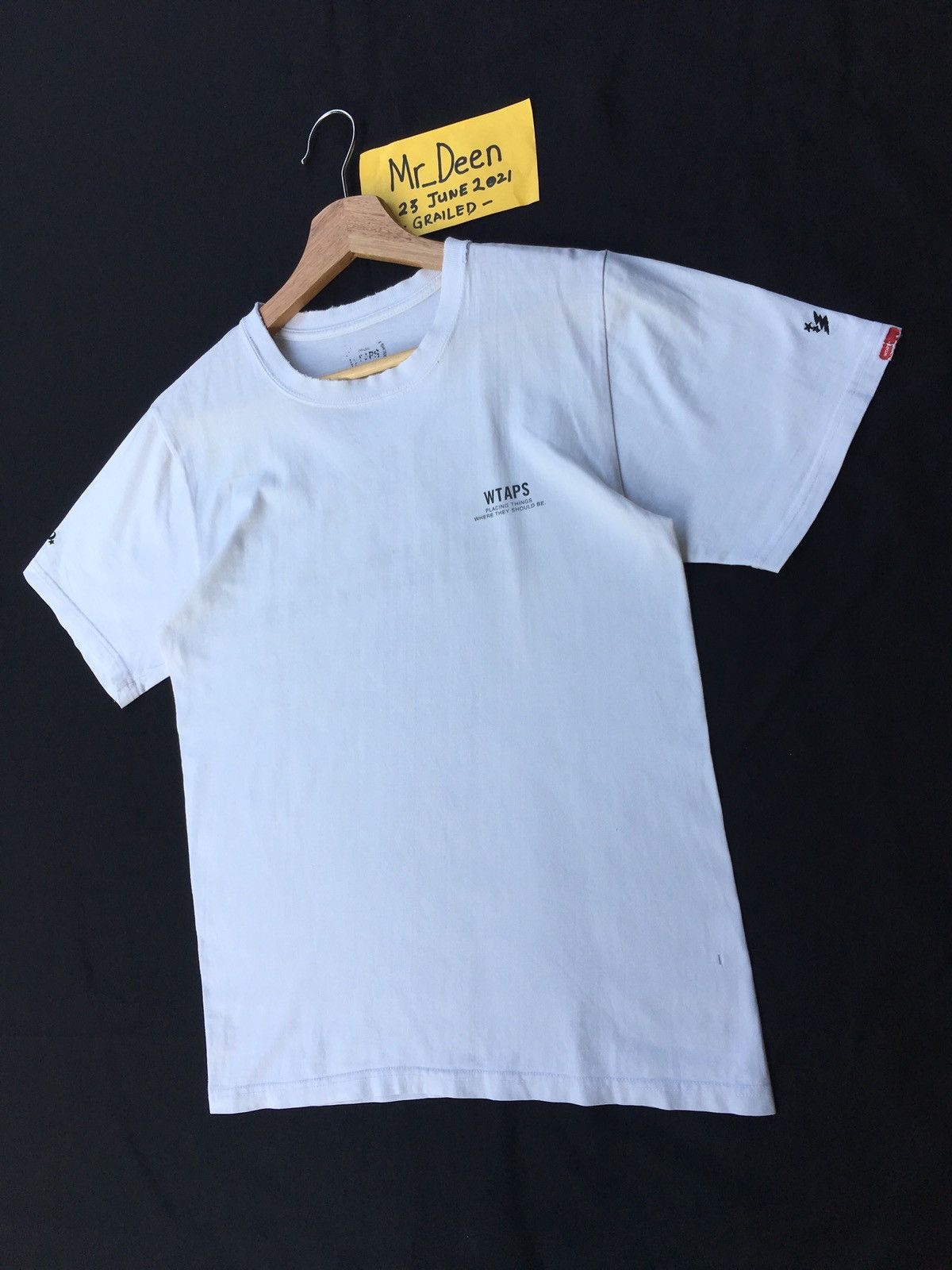 Wtaps Rare WTAPS Tetsu Nishiyama Big Spellout White Tshirt Size US S / EU 44-46 / 1 - 16 Thumbnail