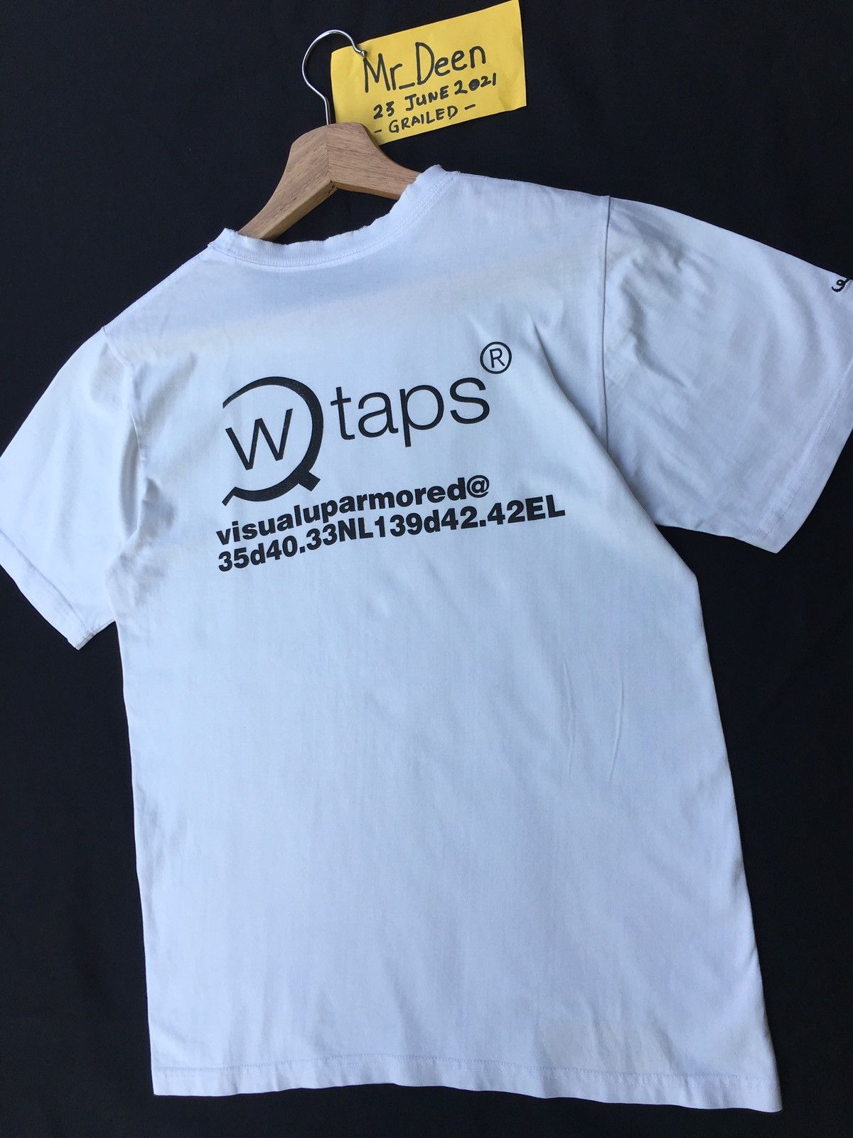 Wtaps Rare WTAPS Tetsu Nishiyama Big Spellout White Tshirt Size US S / EU 44-46 / 1 - 7 Thumbnail